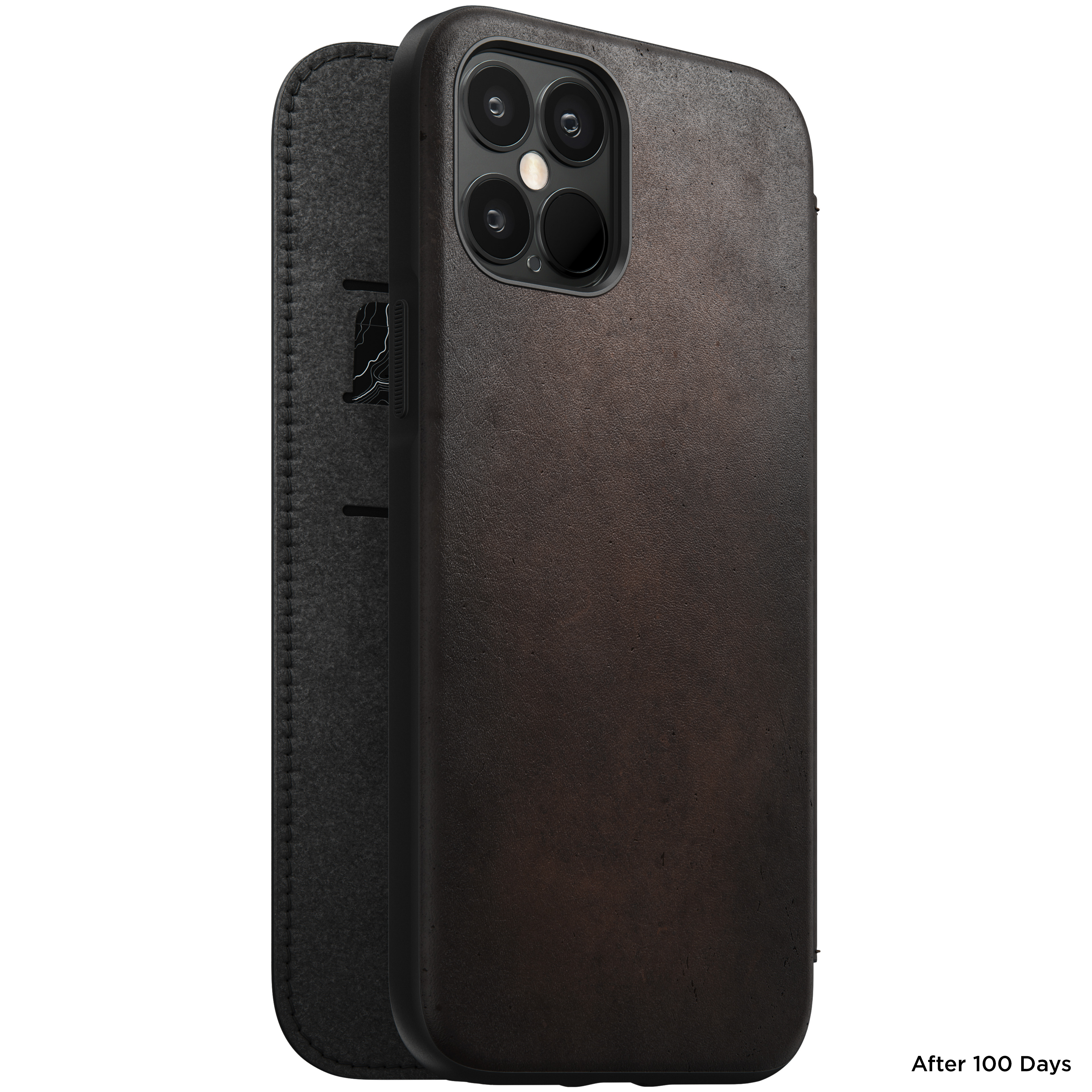 Nomad Rugged Leather Folio iPhone 12 Pro Max Case - Rustic