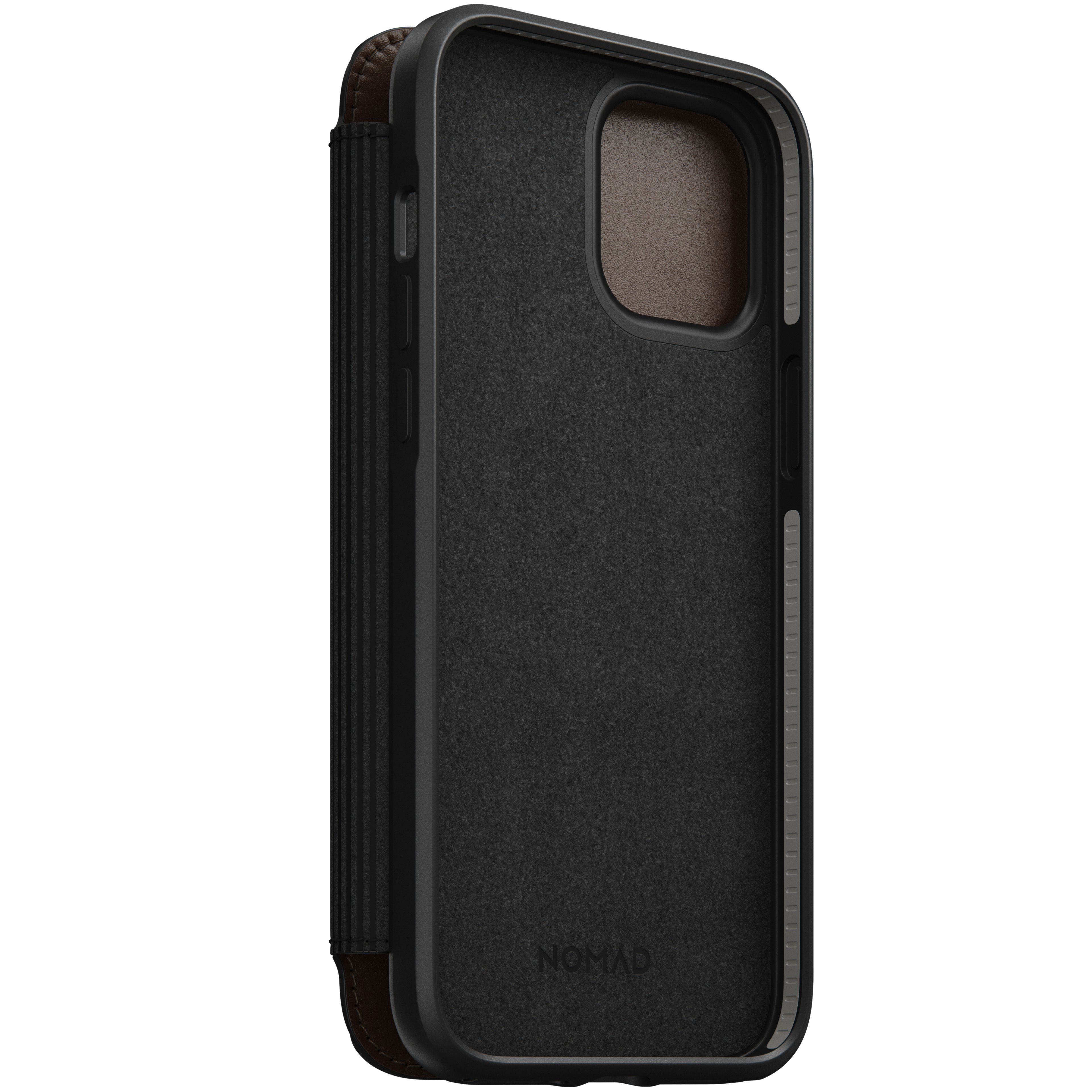 Nomad Rugged Leather Folio iPhone 12 Pro Max Case - Rustic