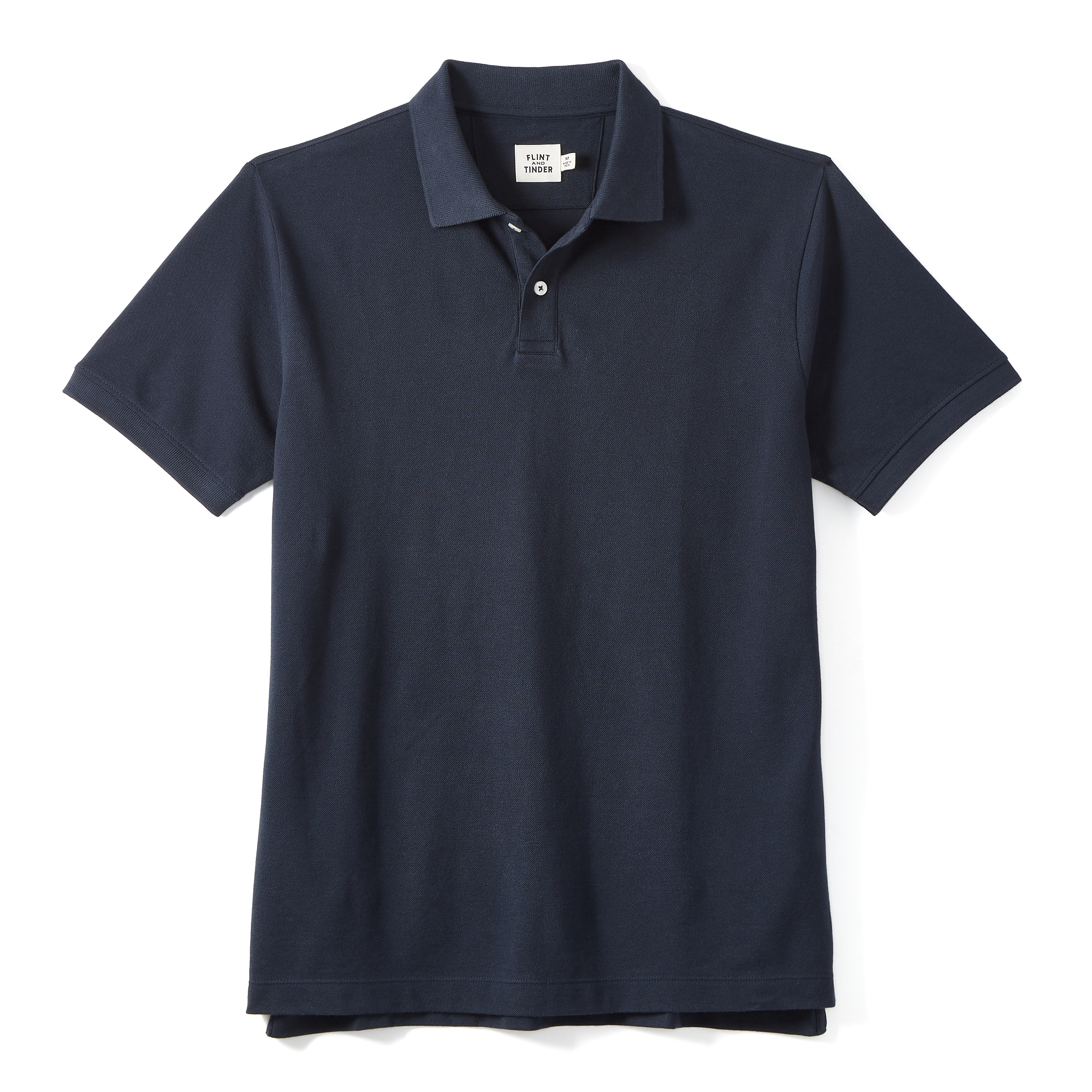Flint and Tinder Supima Pique Polo - Navy | Polo Shirts