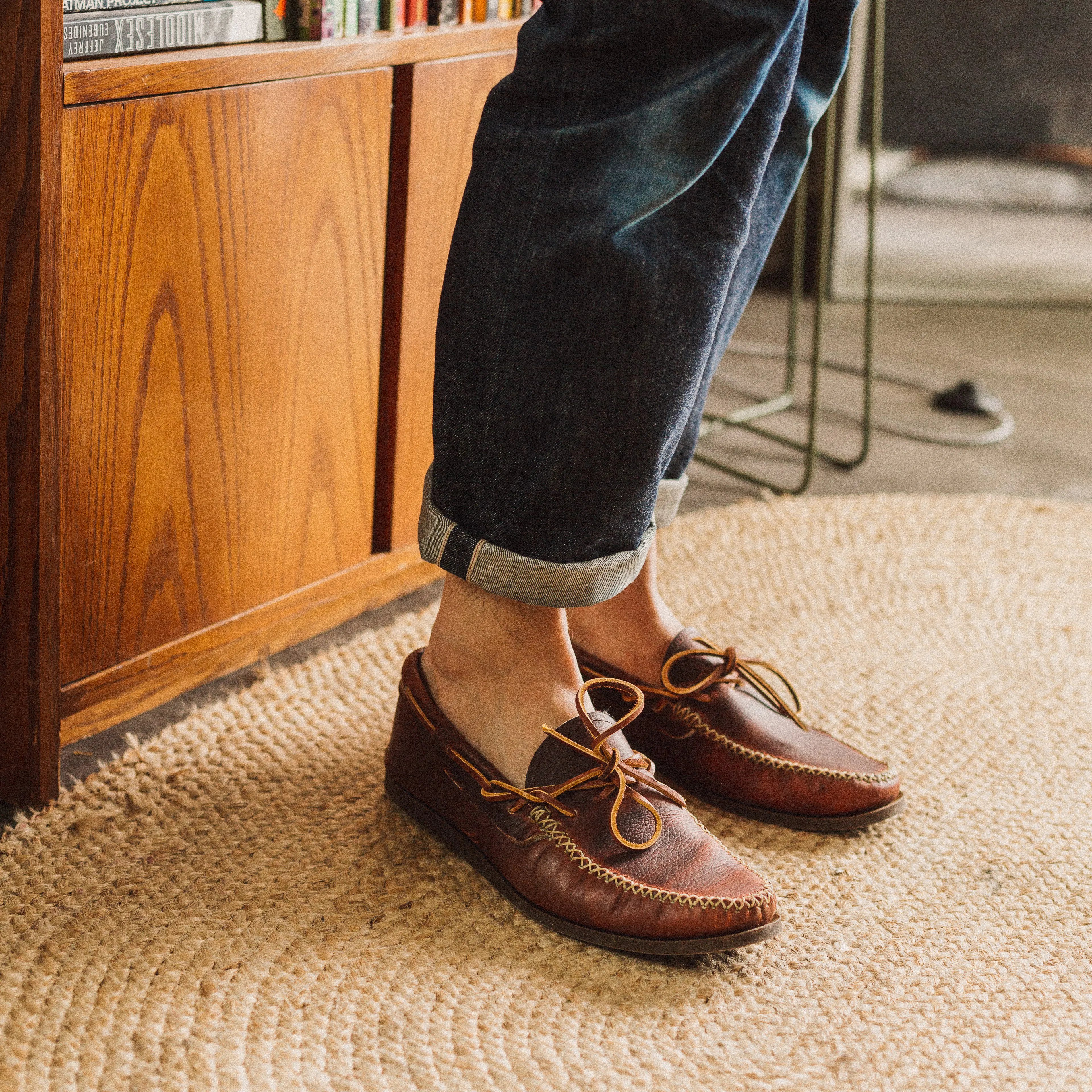 希少 USA製 YUKETEN デッキシューズ ウエスタンモック ダークブラウン Yuketen Canoe Moc - Brown | undefined | Huckberry