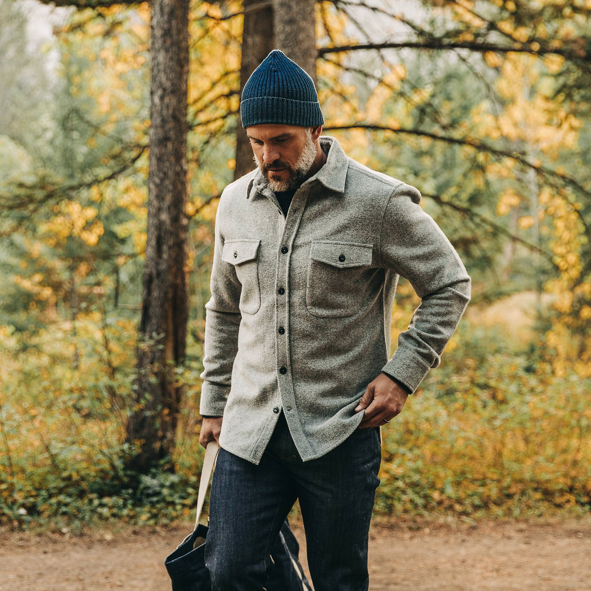 Taylor Stitch The Maritime Shirt - Ash Donegal | Long Sleeve