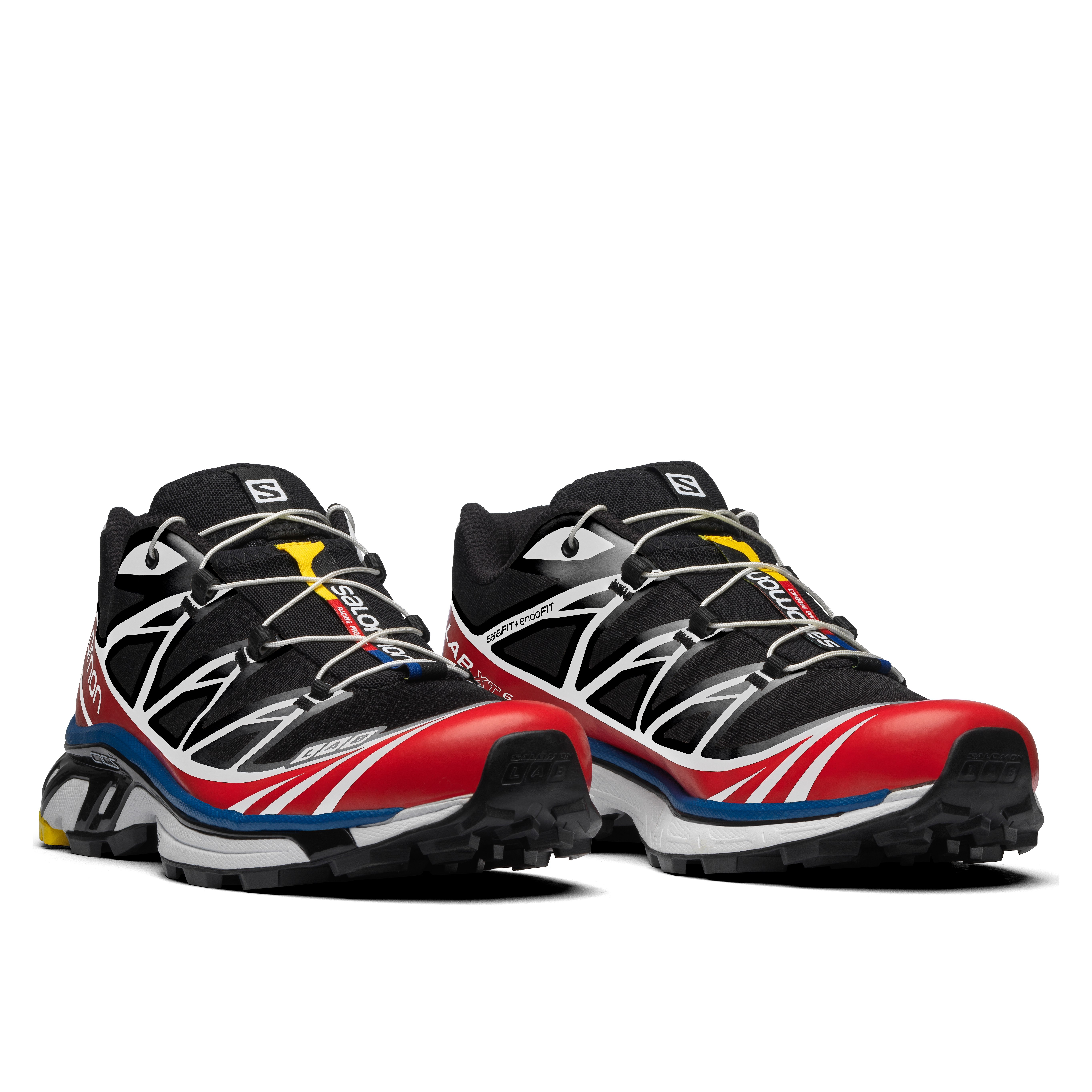 Salomon XT-6 - Black/White/Racing Red | Sneakers | Huckberry