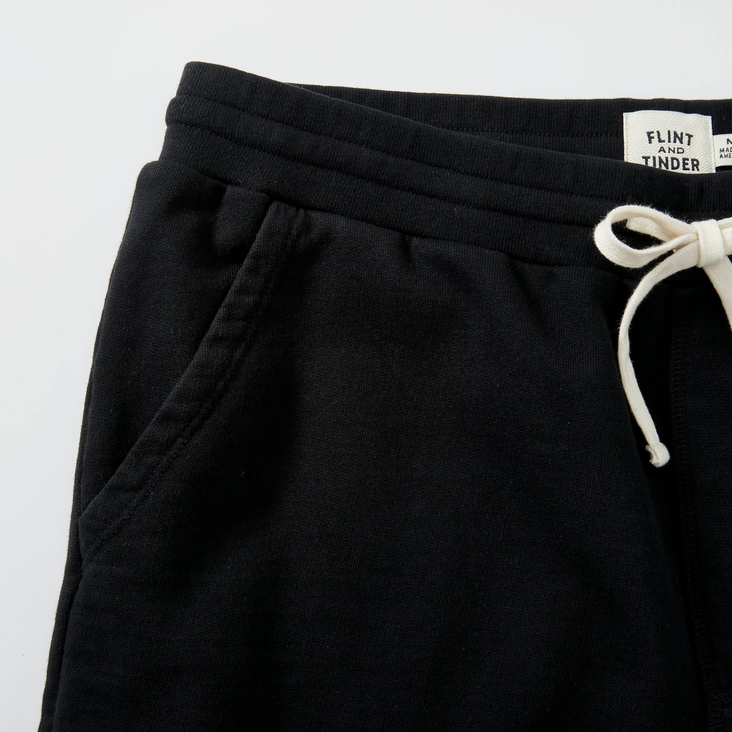 Flint and Tinder French Terry Sweat Shorts - Black | Flint and Tinder ...