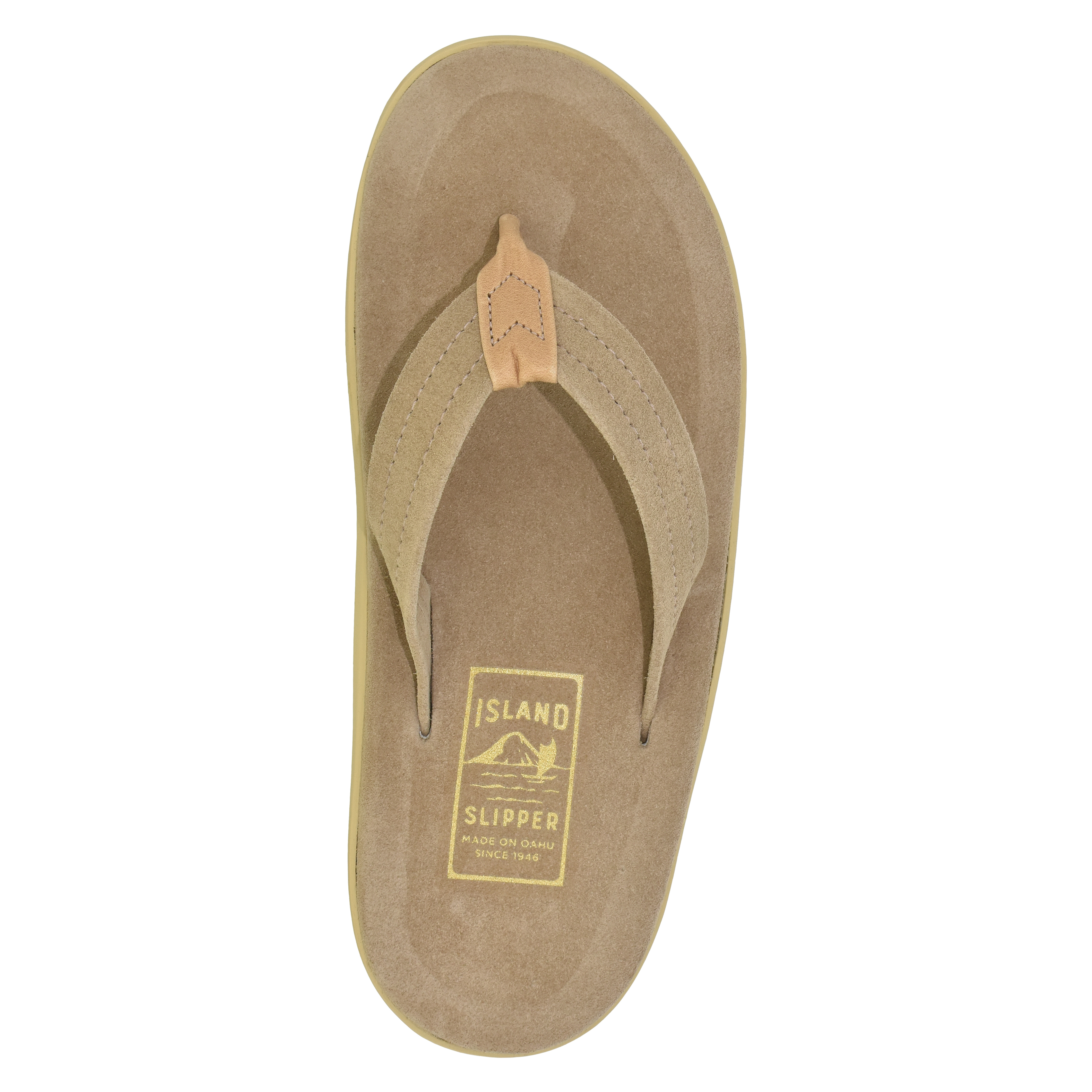 Island Slipper Classic Ultimate Suede Flip Flop - Taupe