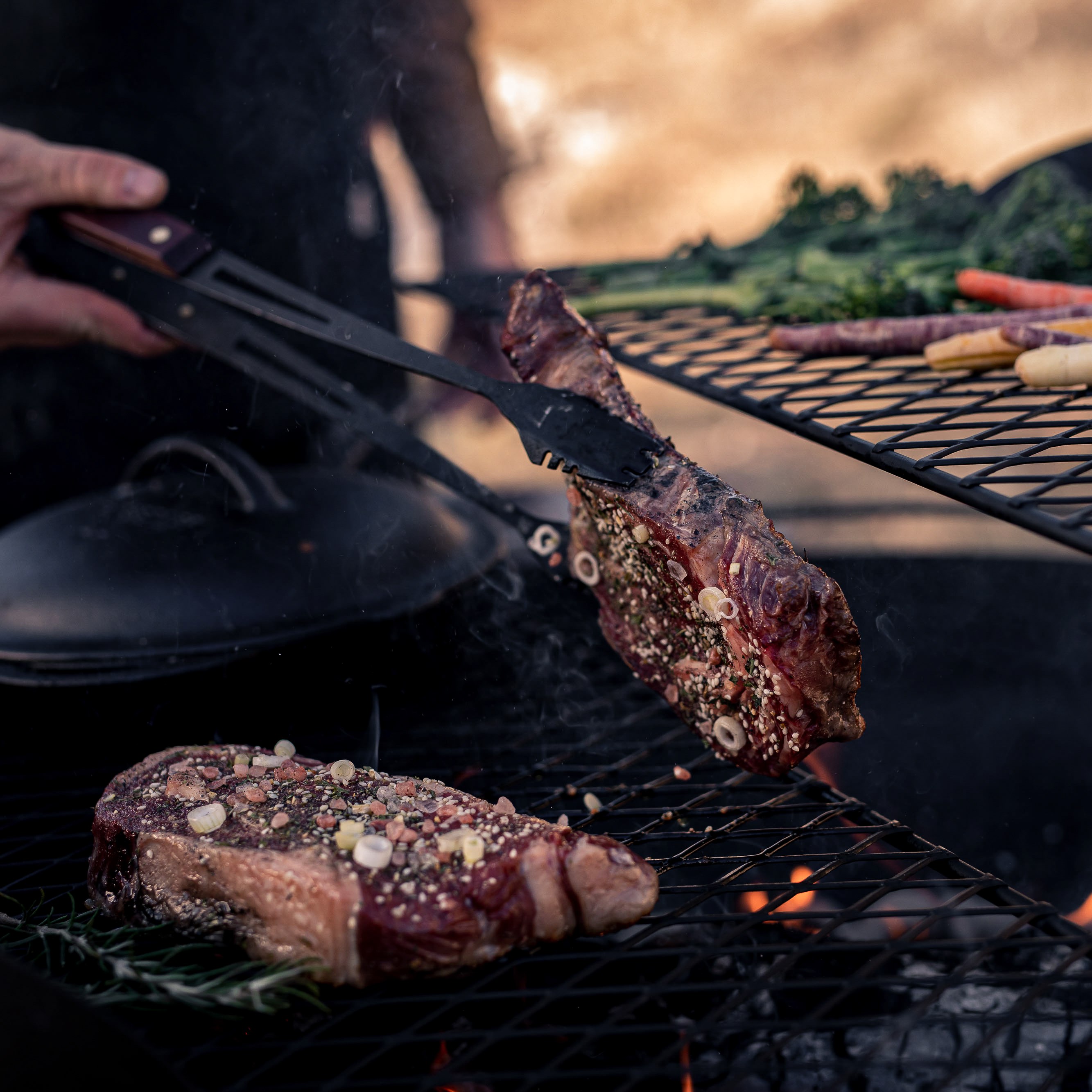 Barebones Cowboy Firepit Grill - 30
