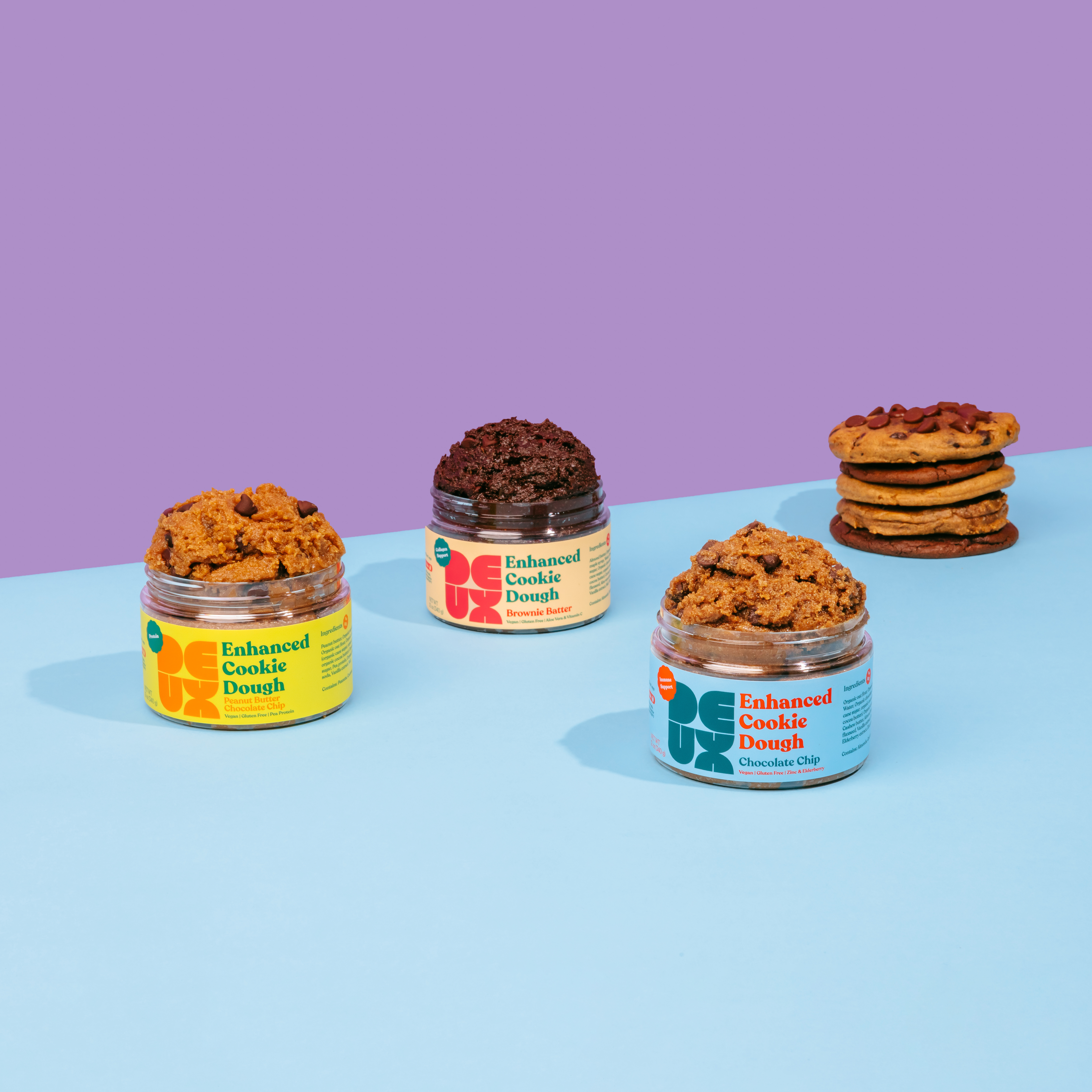 Deux Edible Cookie Dough Variety Pack Multi For Her Huckberry