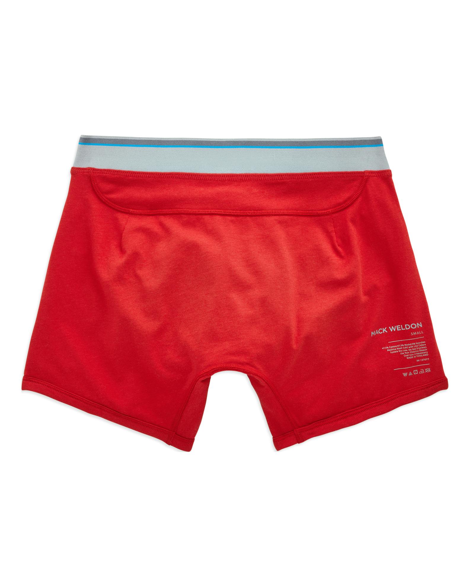 Mack Weldon 18-Hour Jersey Boxer Brief - No Fear Red