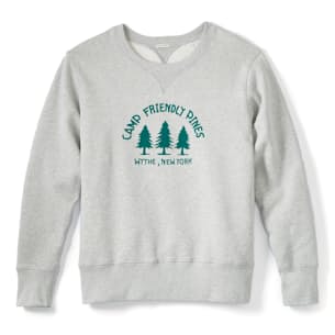 Camp Friendly Pines Flocked Sweatshirt