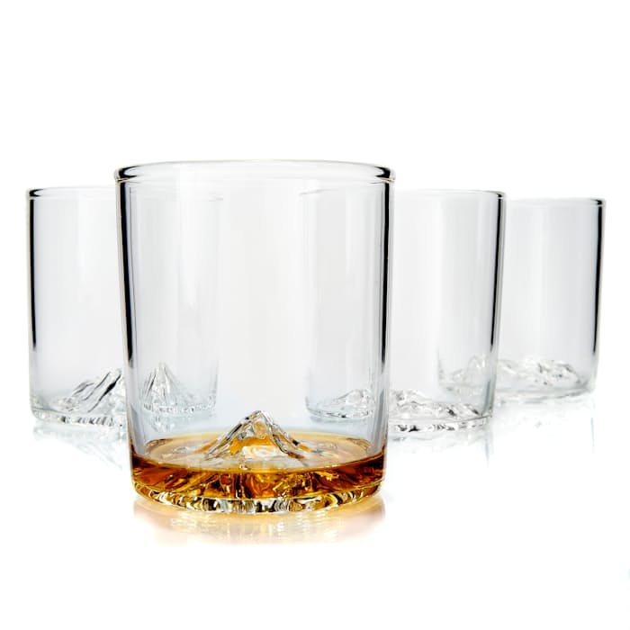 Whiskey Peaks The Rockies - Set of 4 Whiskey Glasses - Rockies