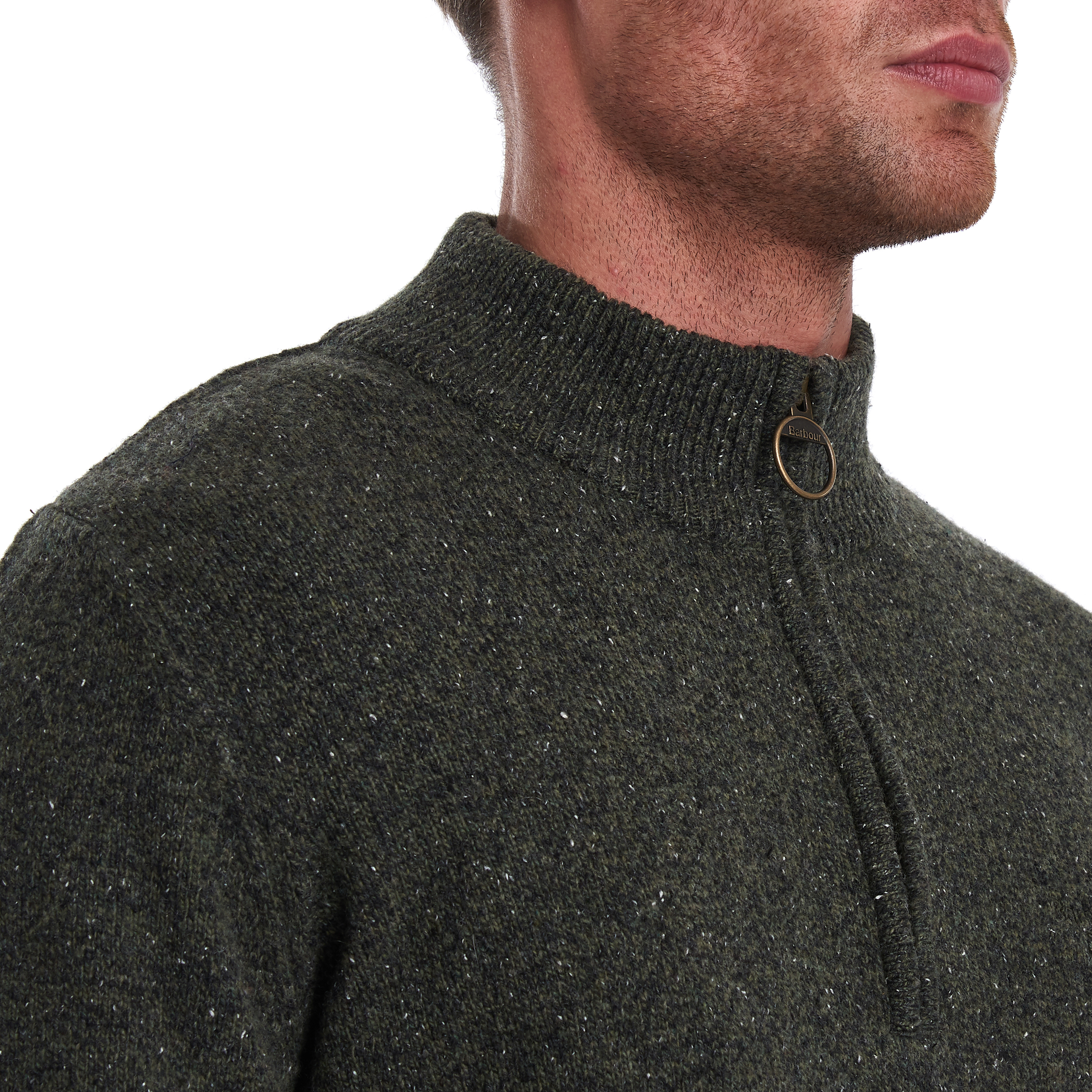 Barbour Barbour Tisbury Half Zip - Dk Seaweed | Quarter-Zip
