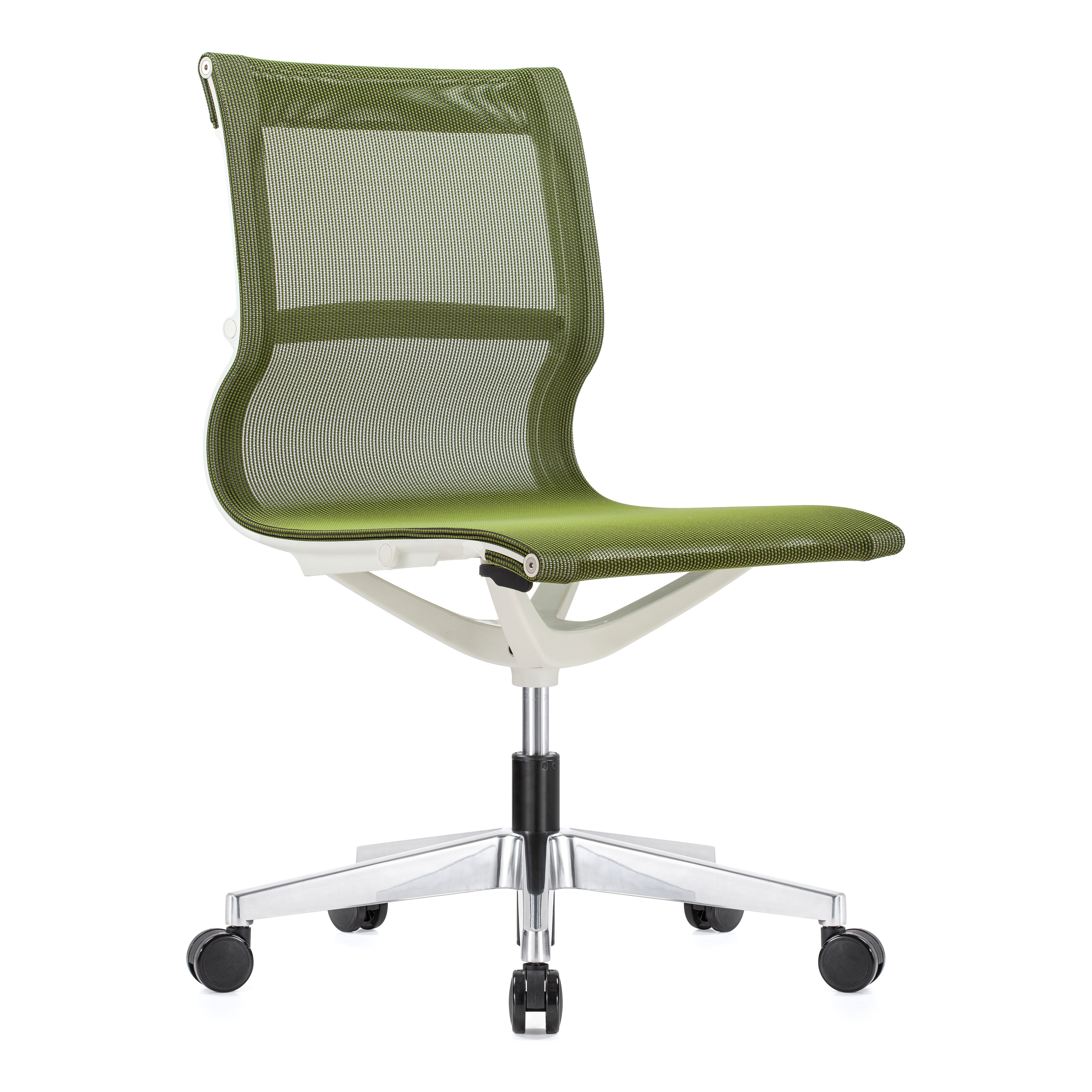 Armless Green Task Chair Armless Chairs Emerald Green Desk Chair
