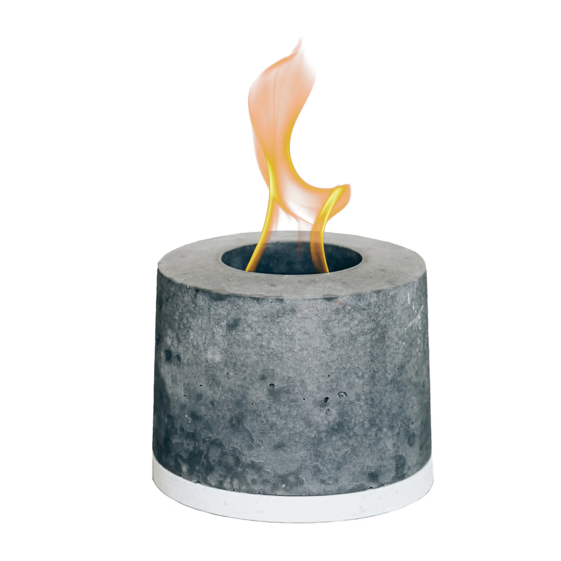 FLIKR Fire Personal Tabletop Concrete Fireplace - Concrete