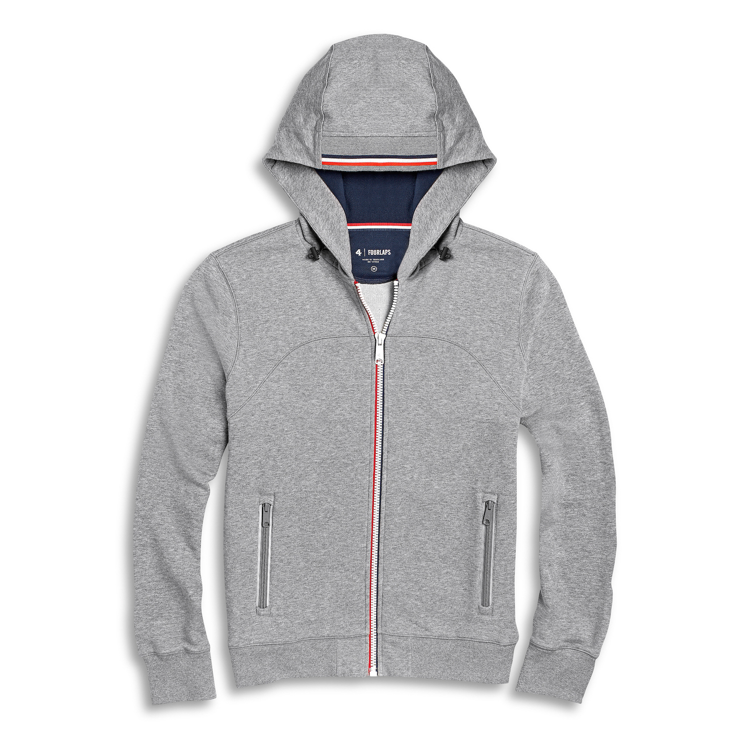 Fourlaps Rush Hoodie 2.0 - Grey | Full-Zip Hoodies | Huckberry