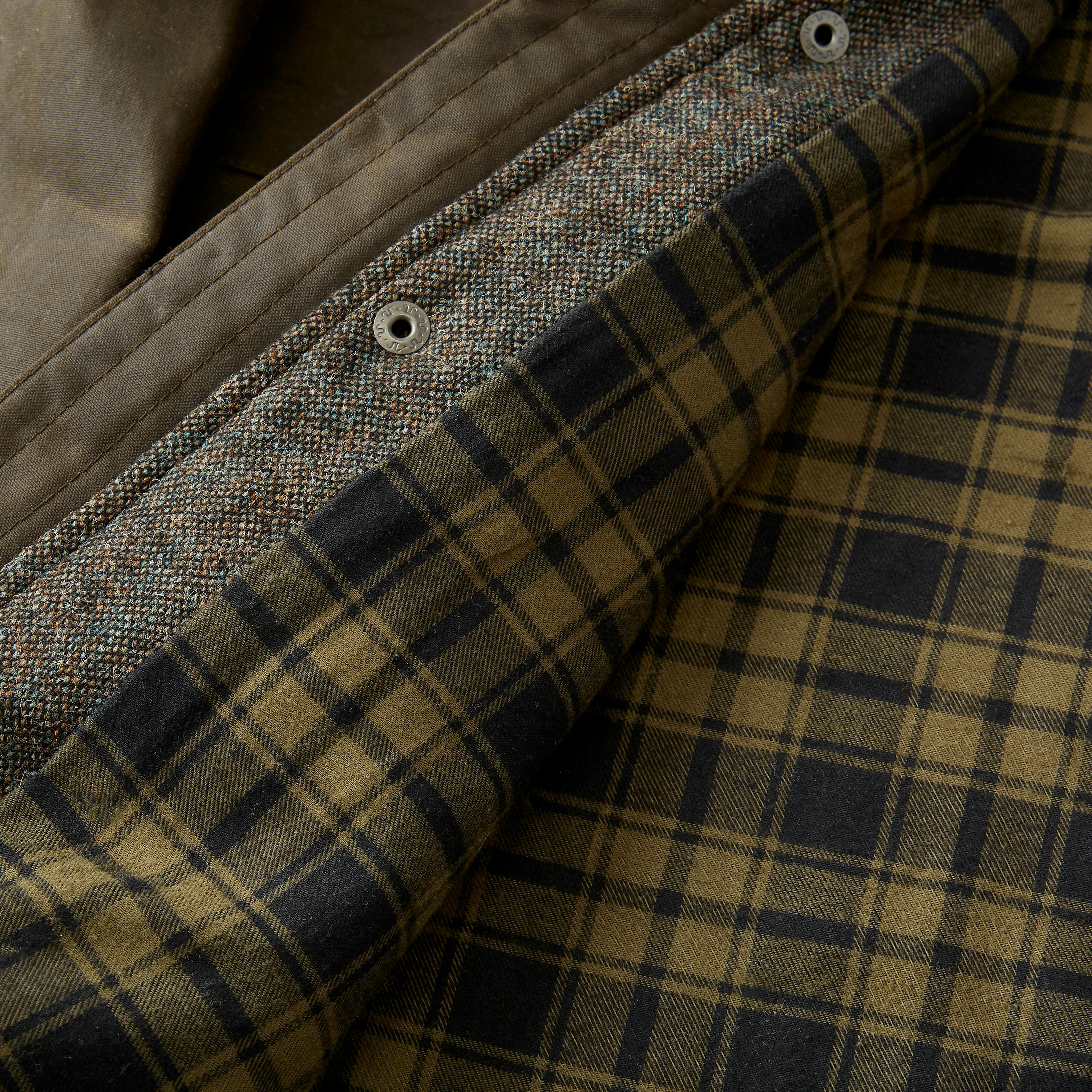 Flint and Tinder Flannel-lined Waxed Hudson Jacket