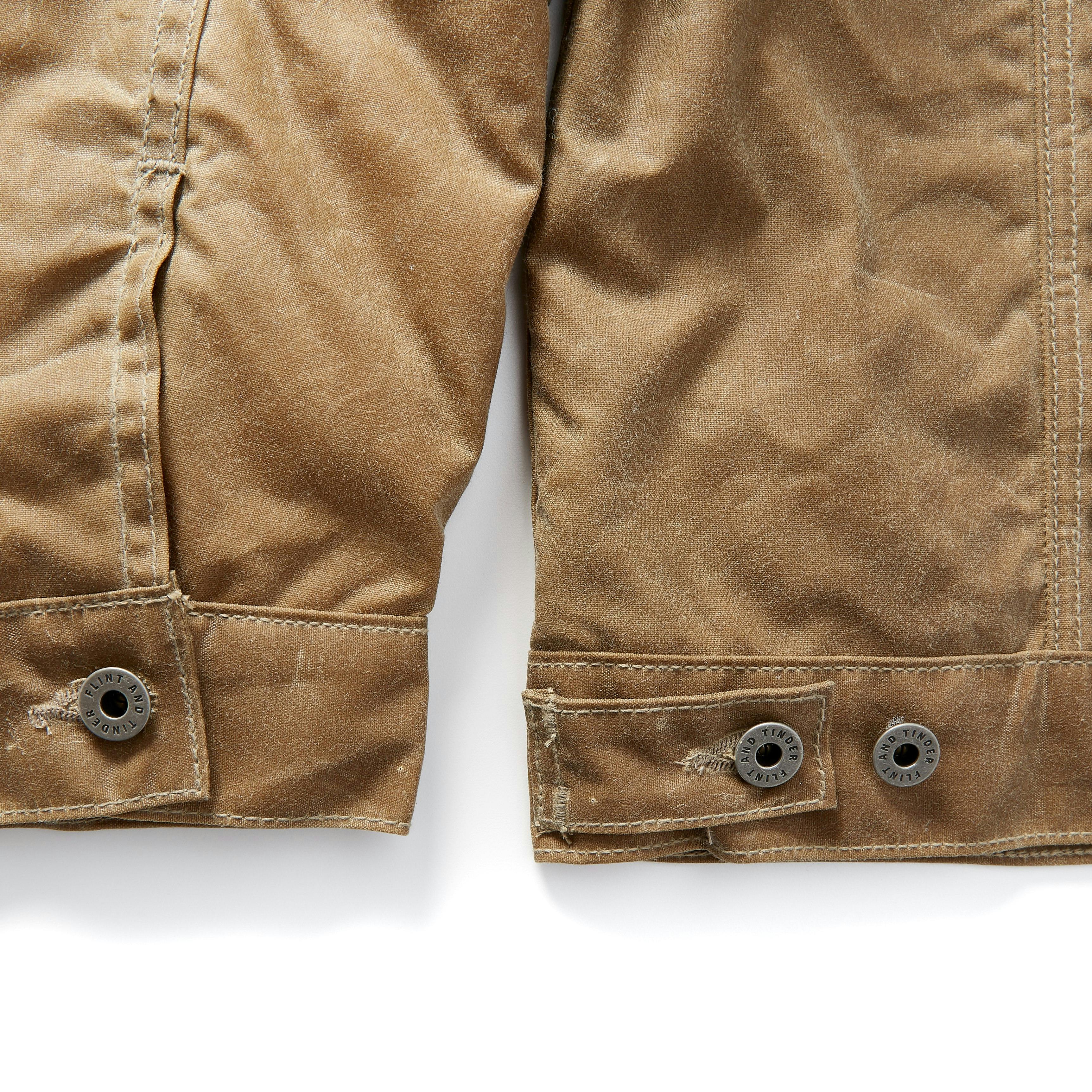 Flint and Tinder Wool-lined Waxed Trucker Jacket