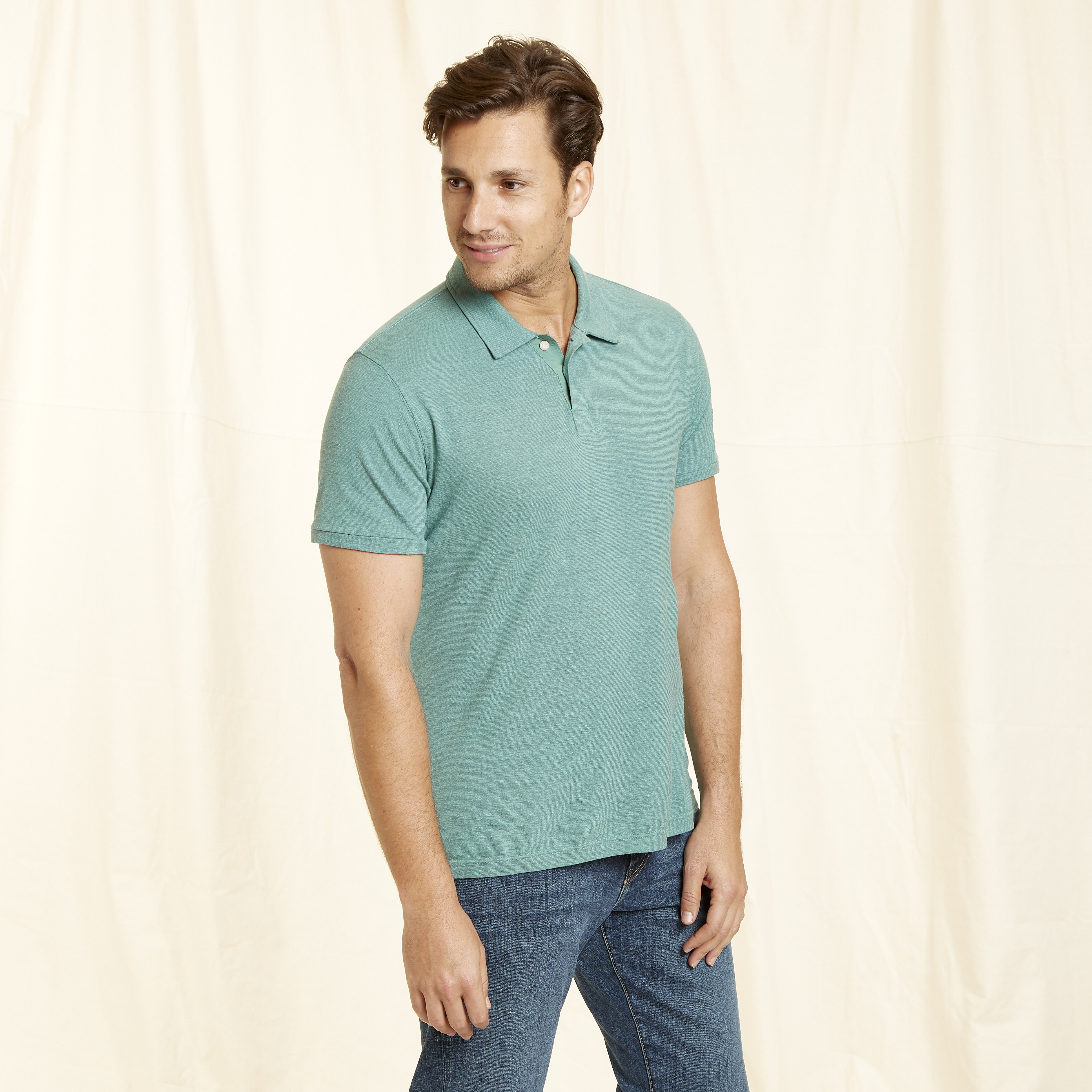 Wellen Hemp Polo Shirt - Seafoam Green | Polo Shirts | Huckberry