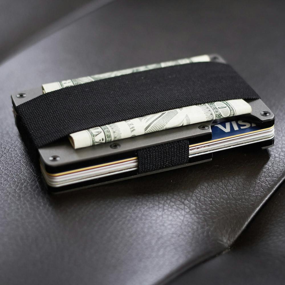 The Ridge Aluminum Wallet + Cash Plate