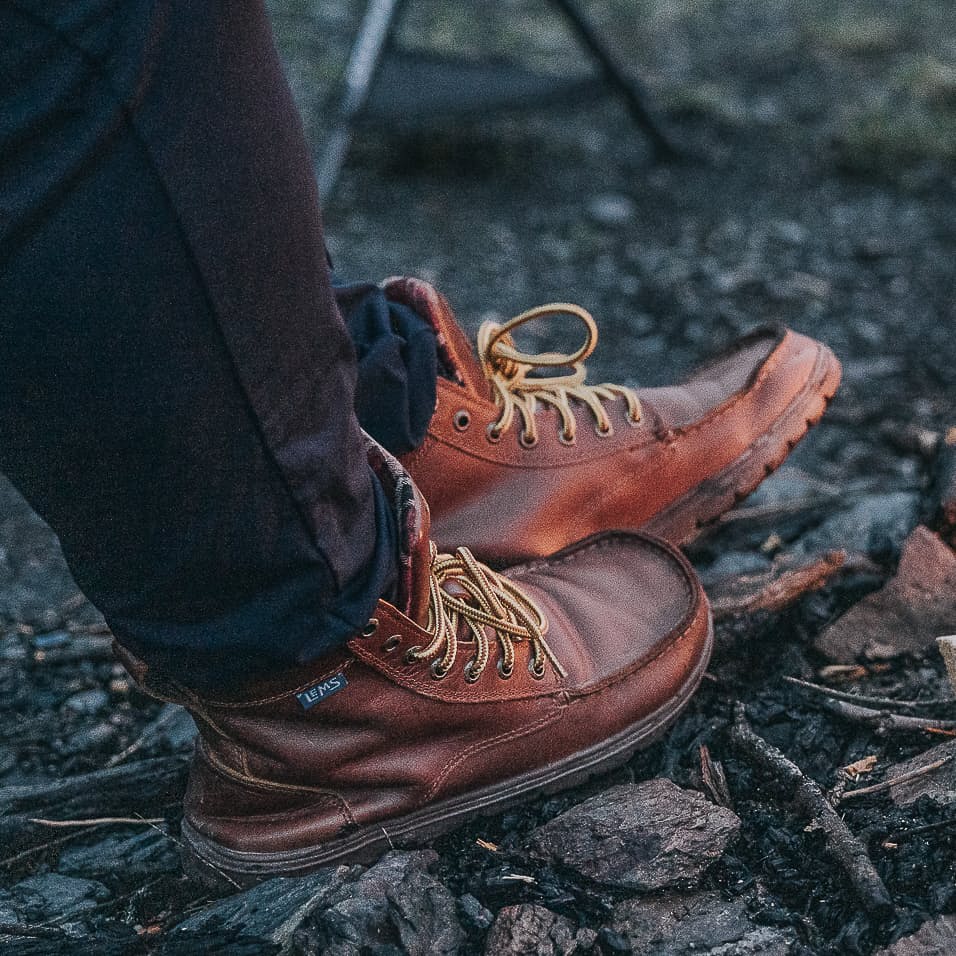 Leather Boulder Boot, Men's Zero Drop Minimalist Boots