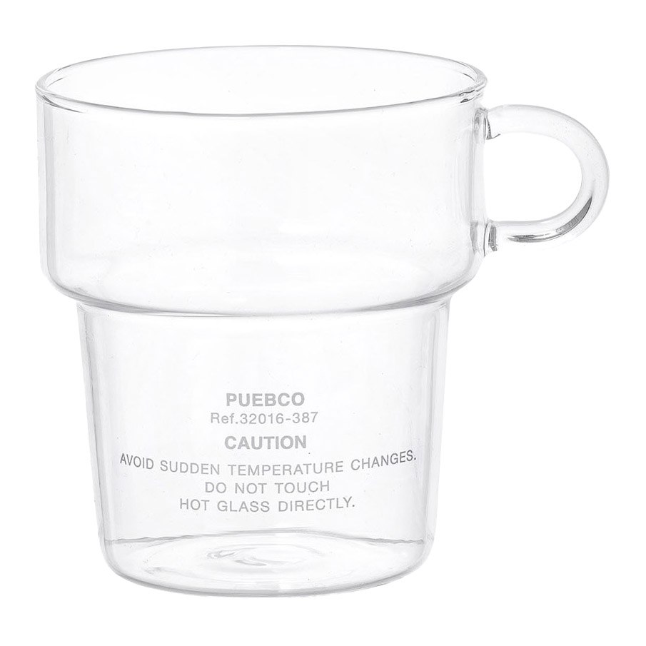Puebco Shallow Stacking Glass Mug Huckberry