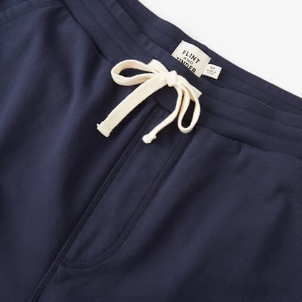Flint and Tinder French Terry Sweatpants - Navy | Lounge Shorts | Huckberry