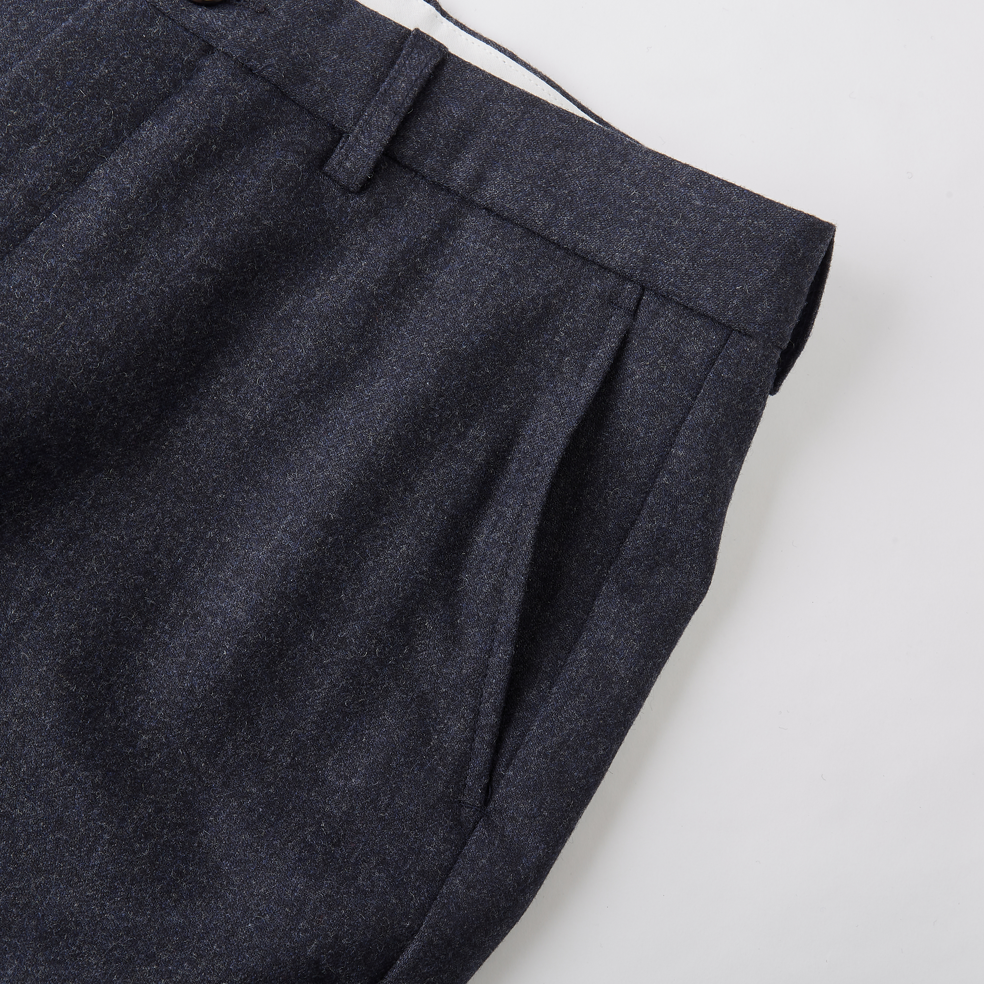 Pants in dark gray wool flannel | Golden Goose