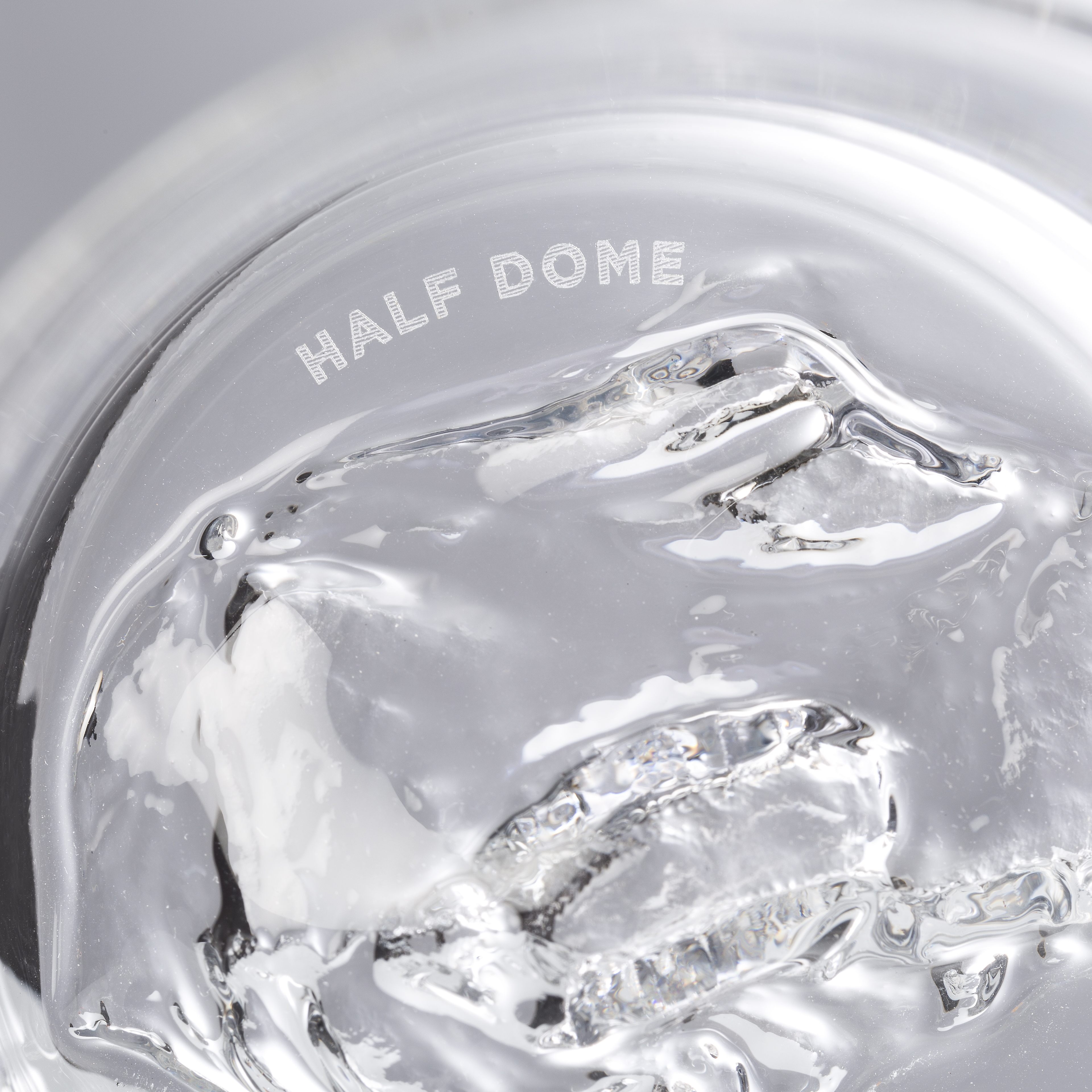 Mountain Decanter + Half Dome Set of 2 Whiskey Glasses