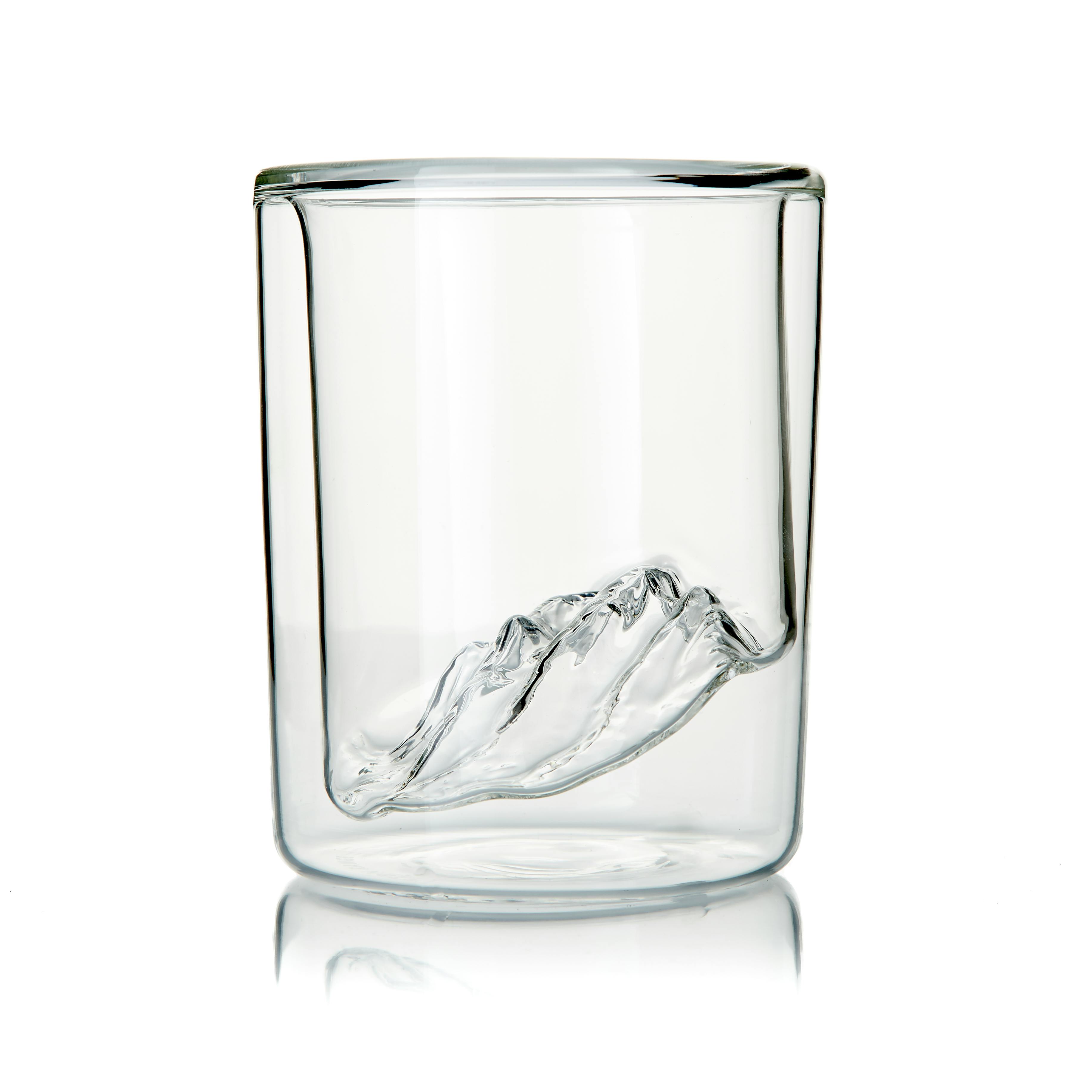 The Teton Tumbler | Handblown Mountain Whiskey Glass Made in USA