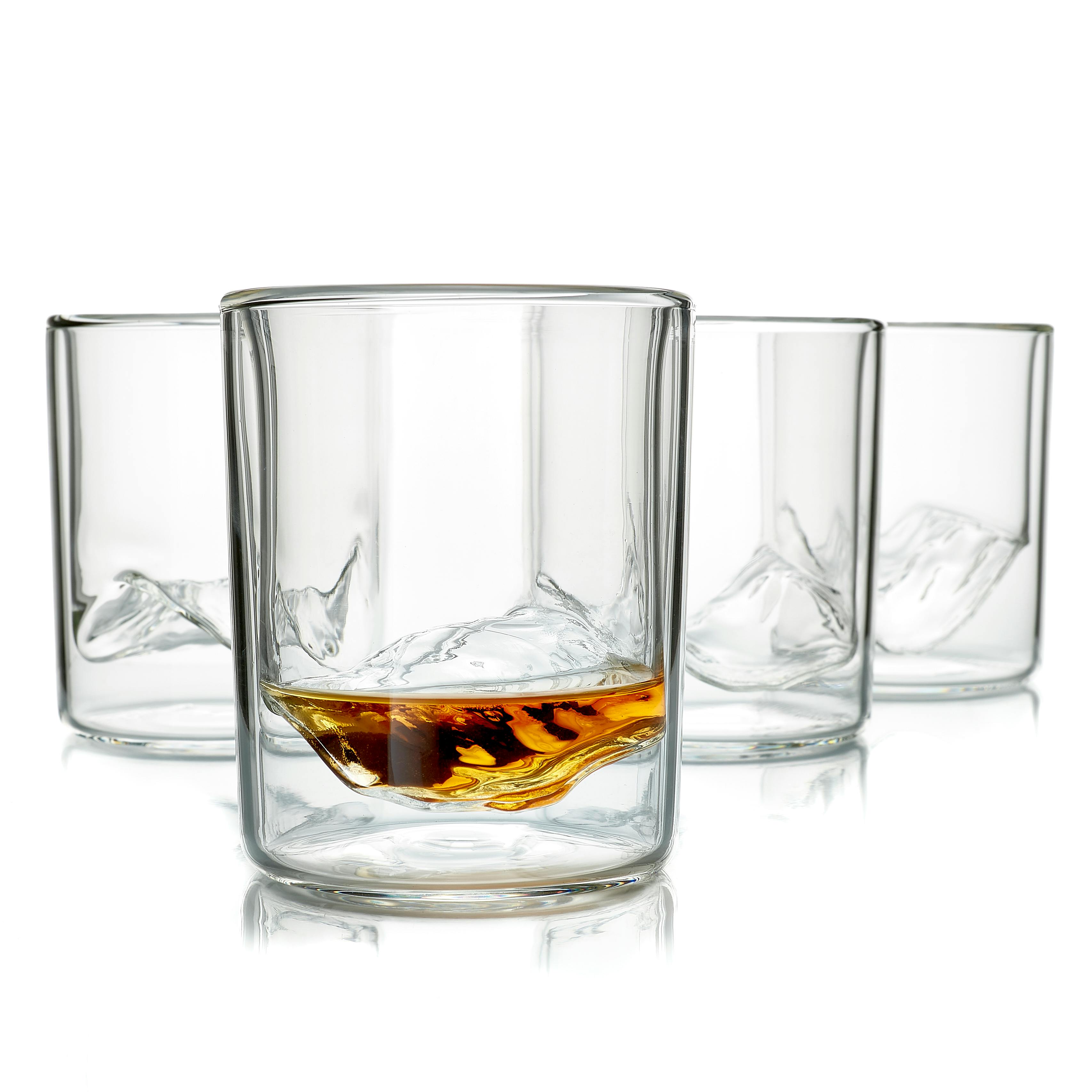 Whiskey Peaks The Rockies - Set of 4 Whiskey Glasses - Rockies
