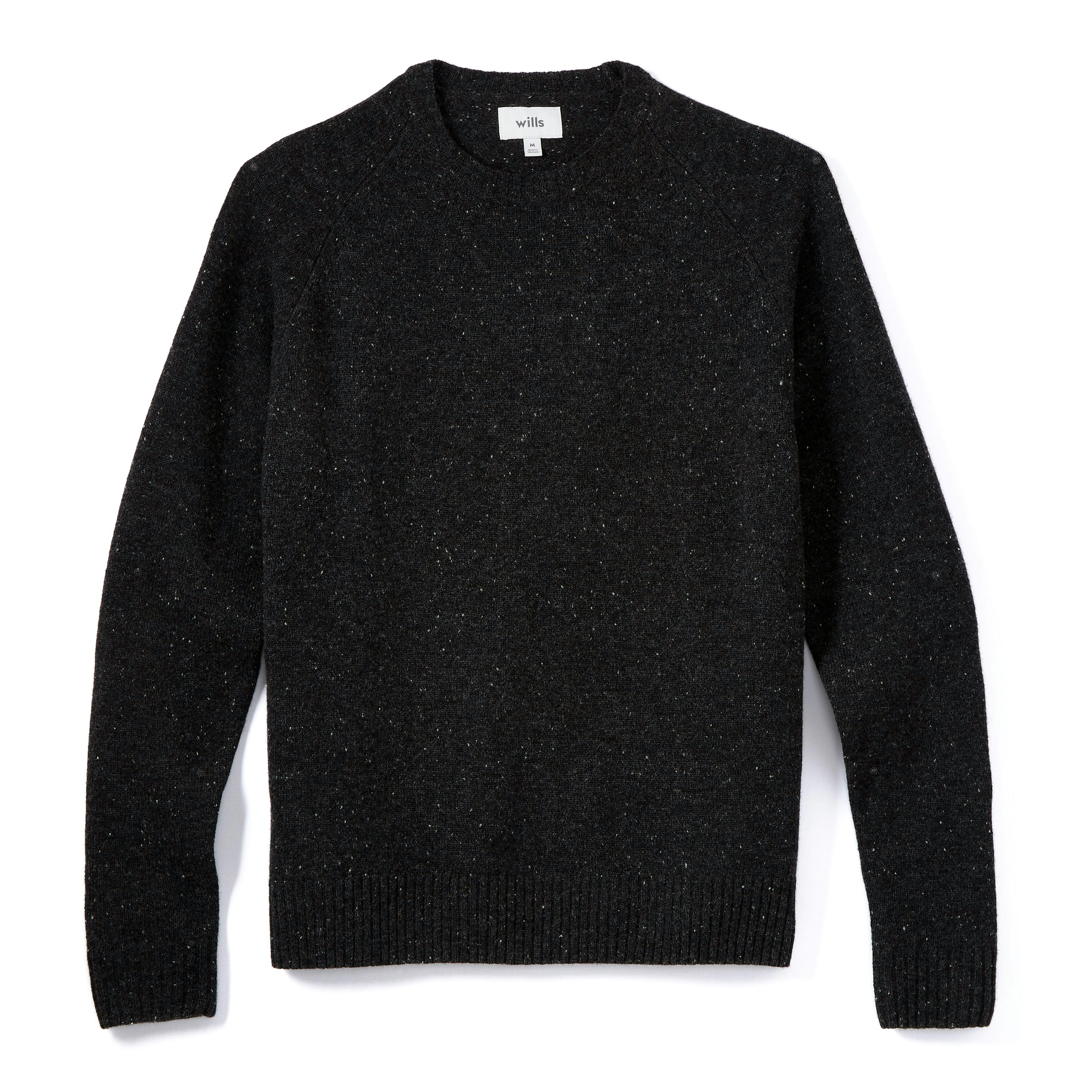 Speckled Merino Wool Crewneck Sweater