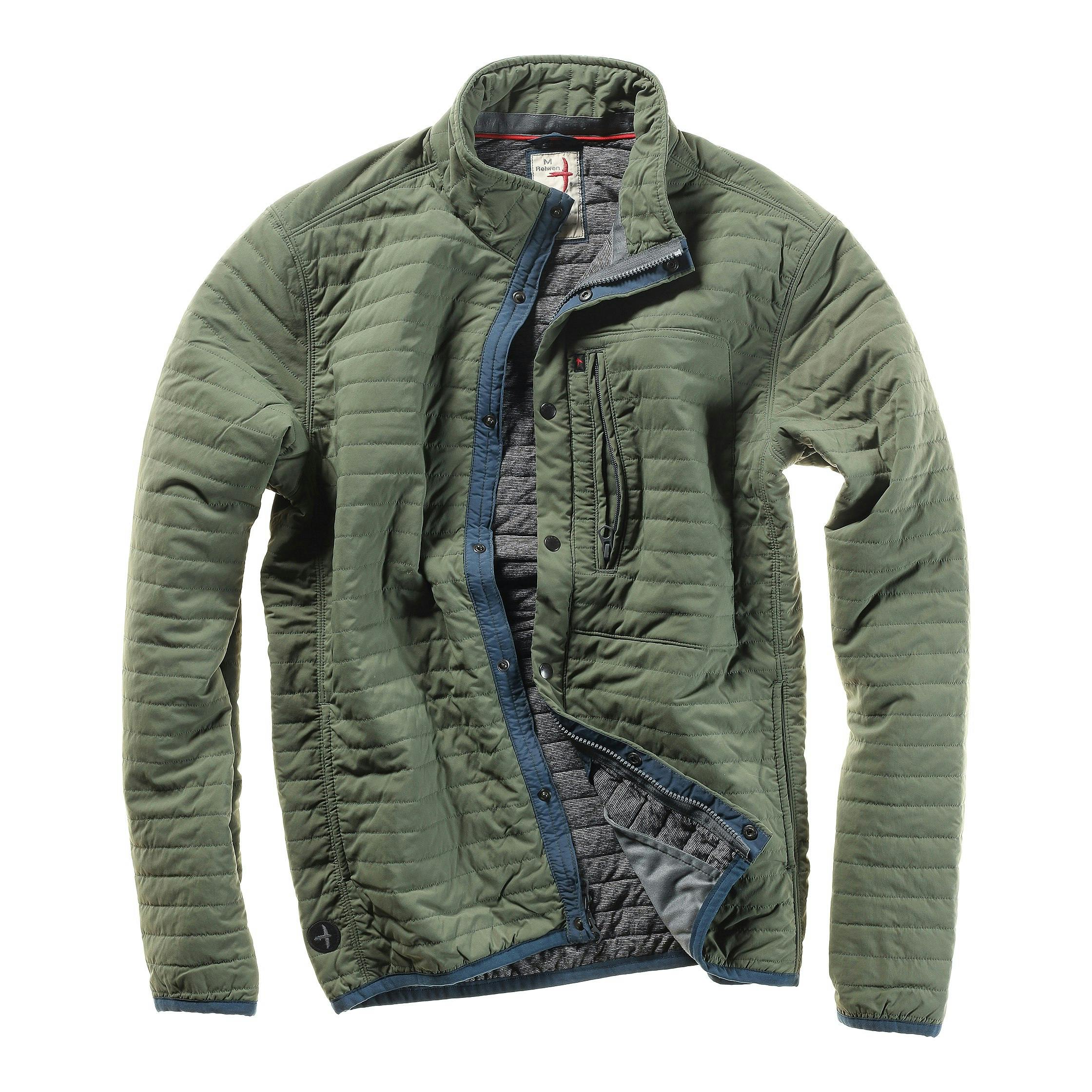 Relwen Quilted Insulated Tanker Jacket - Steel Gray, Insulated Jackets
