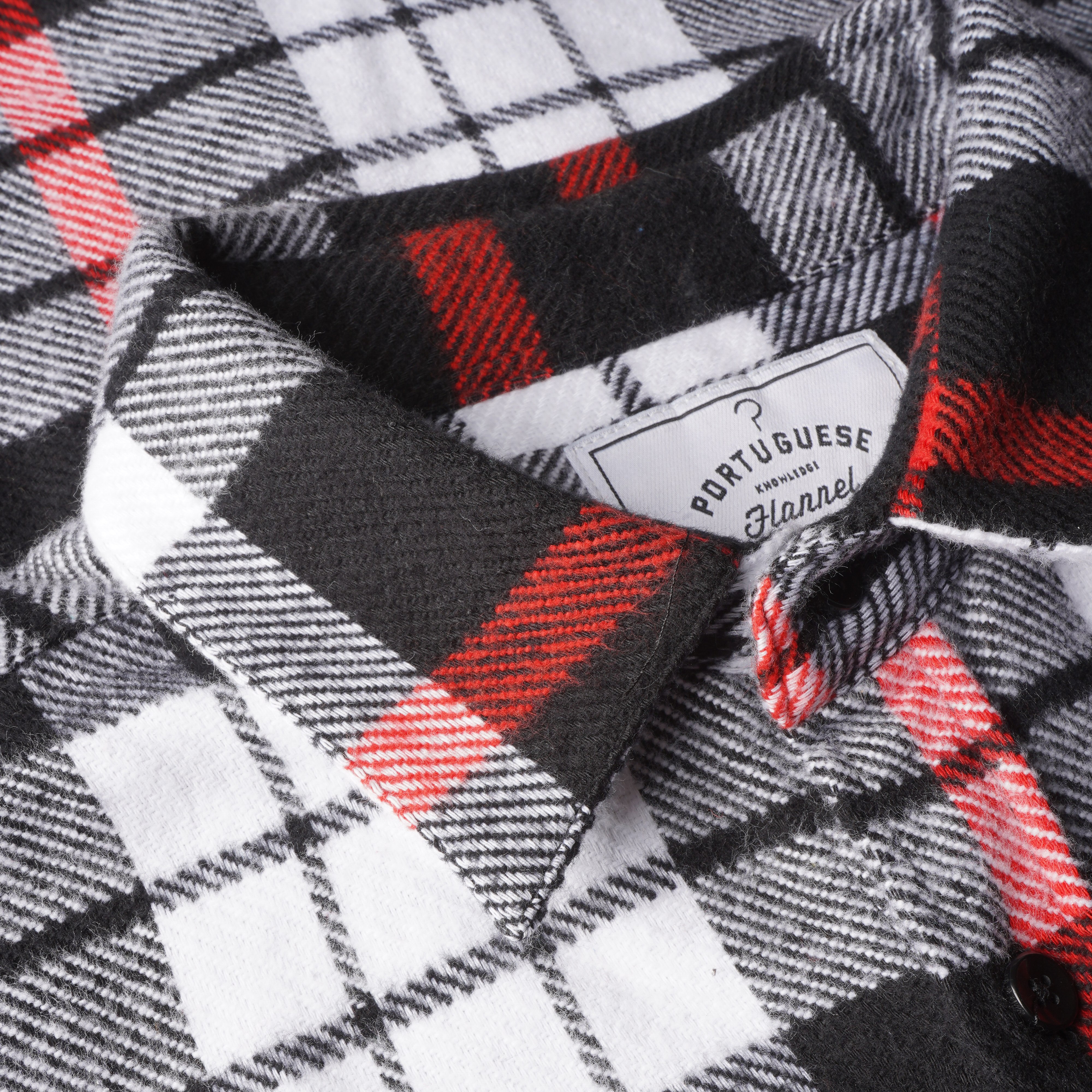 Portuguese Flannel Marvao Flannel Shirt Red/White Plaid
