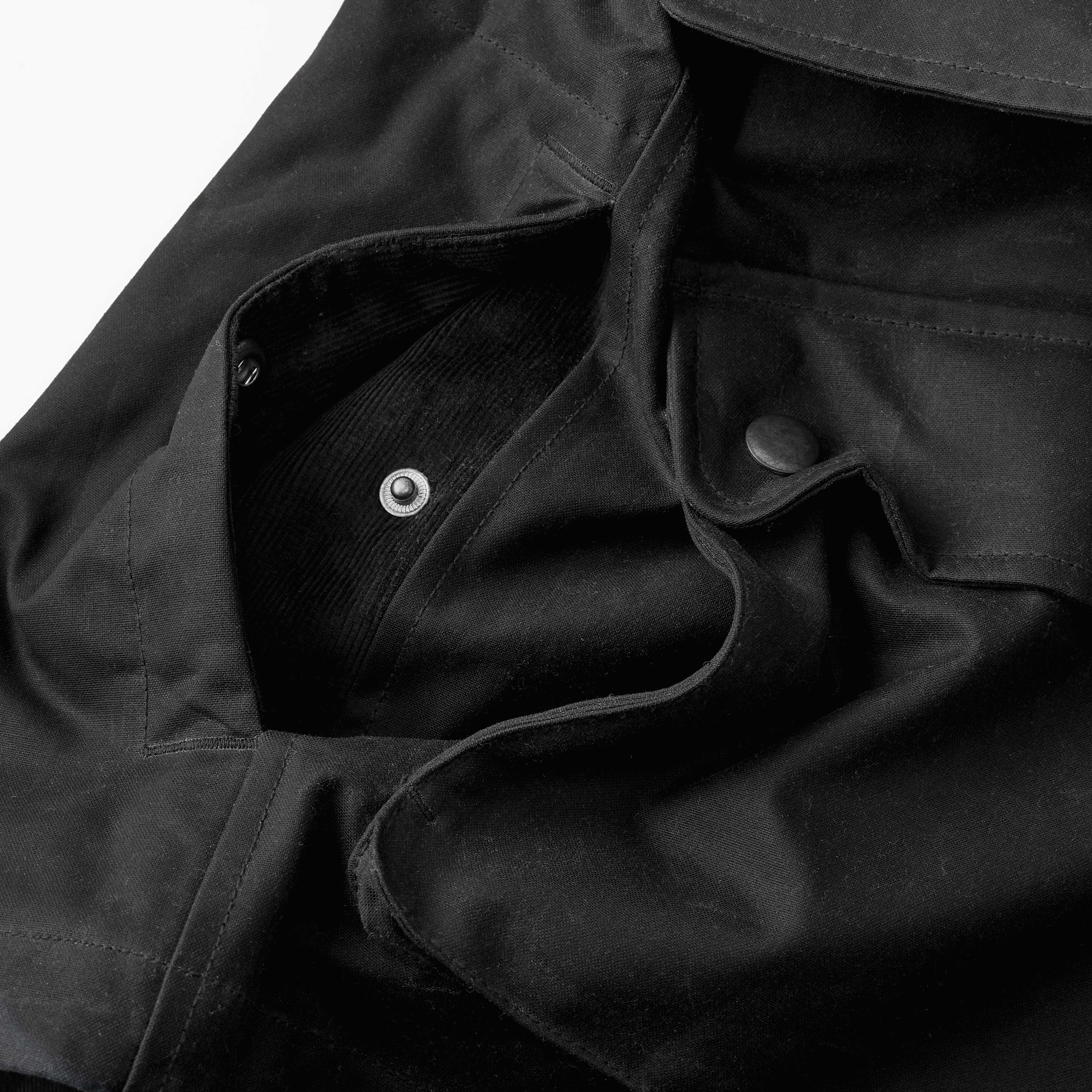 Flint and Tinder FlannelLined Waxed Hudson Jacket Black Field
