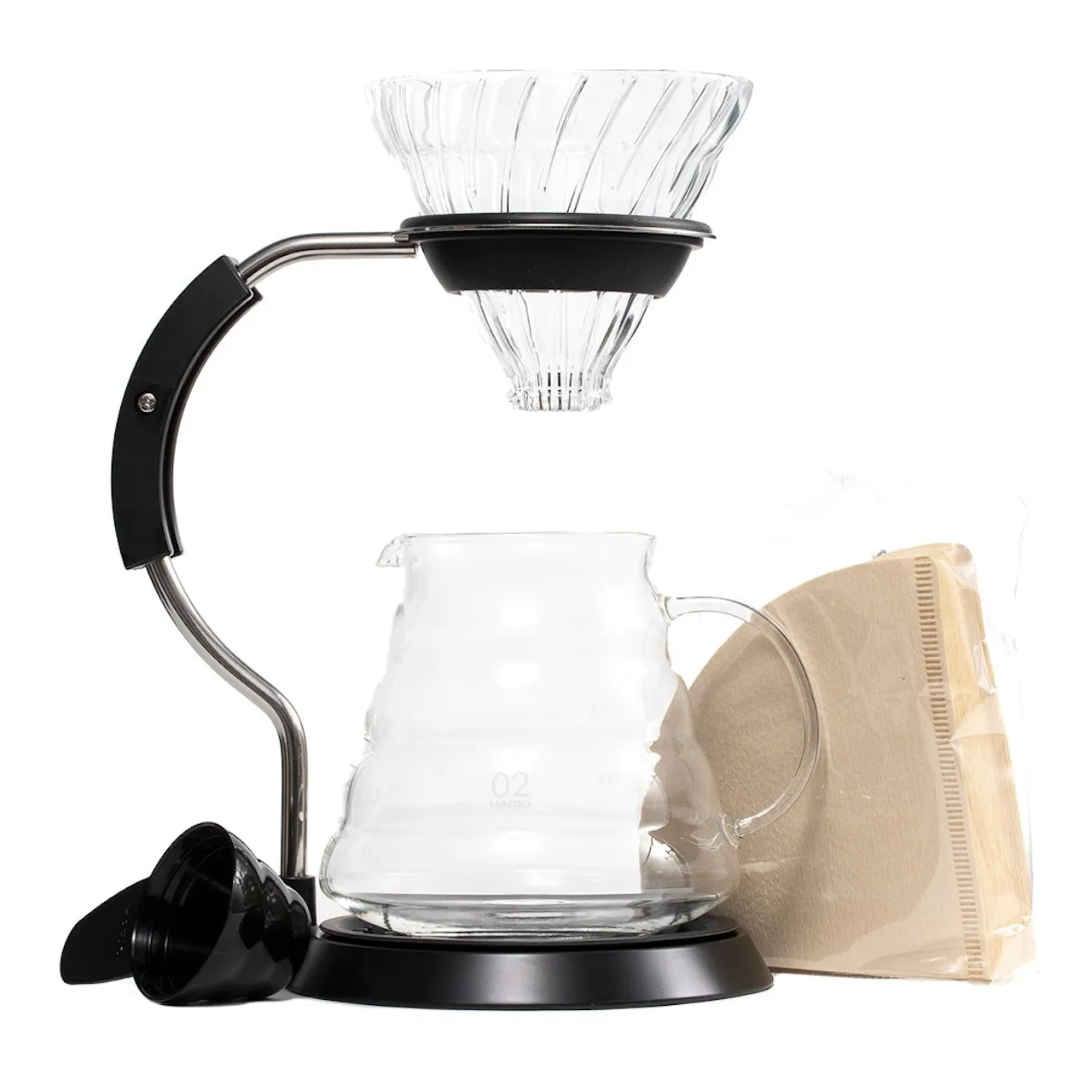 Hario V60 Arm Stand with Glass Dripper Pour Over Set - Black | Coffee | Huckberry v60 arm stand