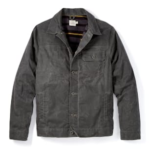 Flannel-Lined Waxed Trucker Jacket