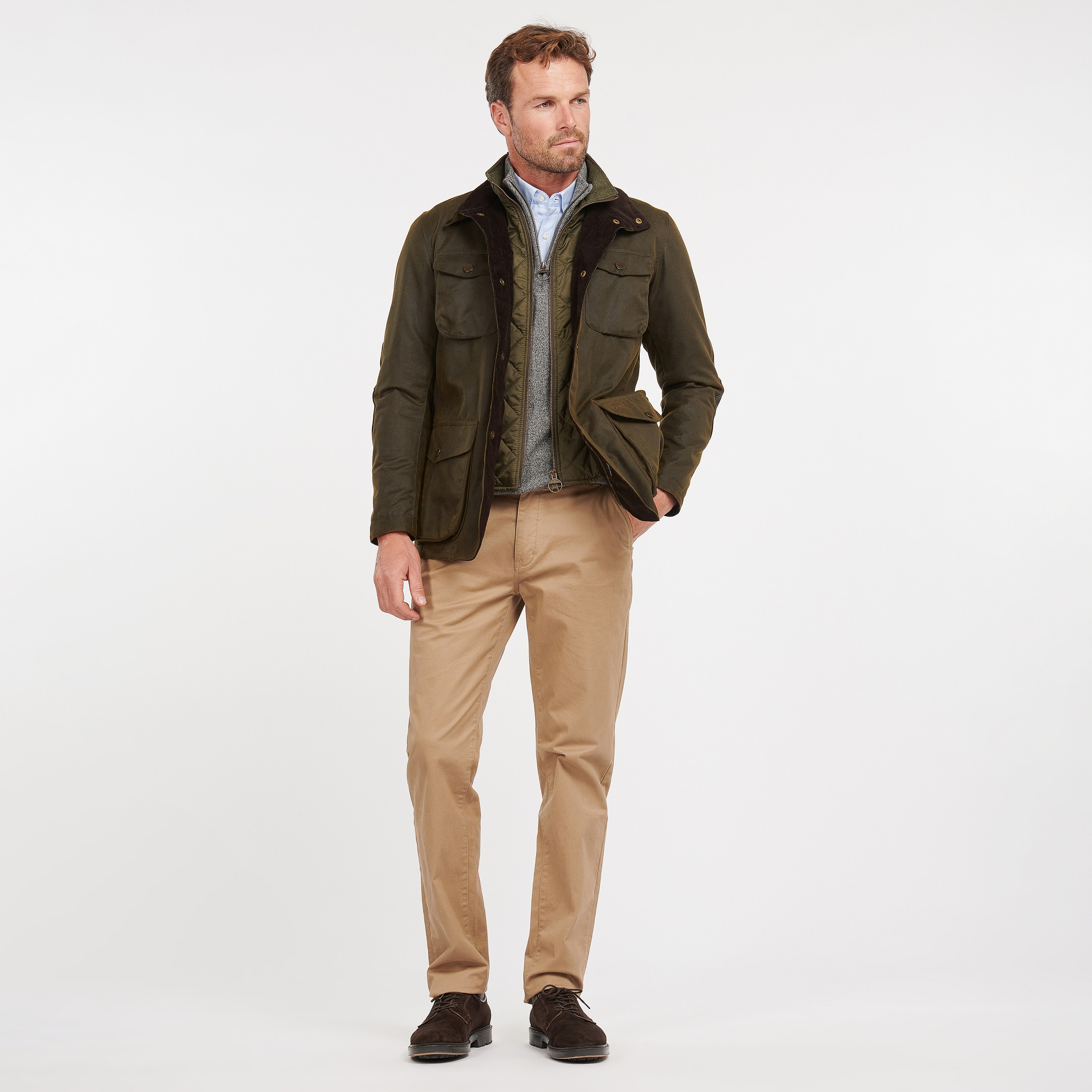 Barbour Ogston Wax Jacket - Olive | Waxed Jackets | Huckberry