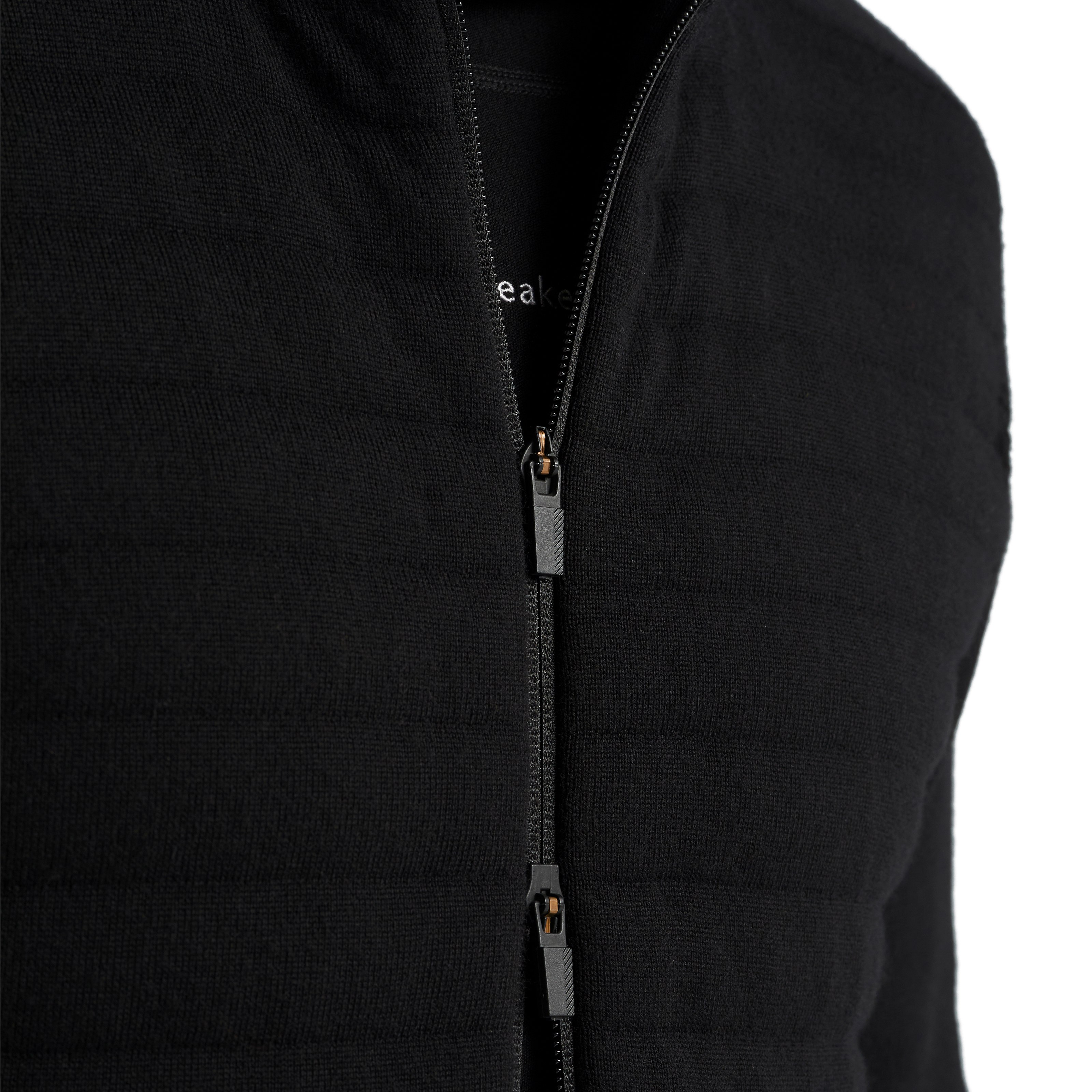 Icebreaker Zoneknit Merino Wool Zip Hoodie - Black | Full