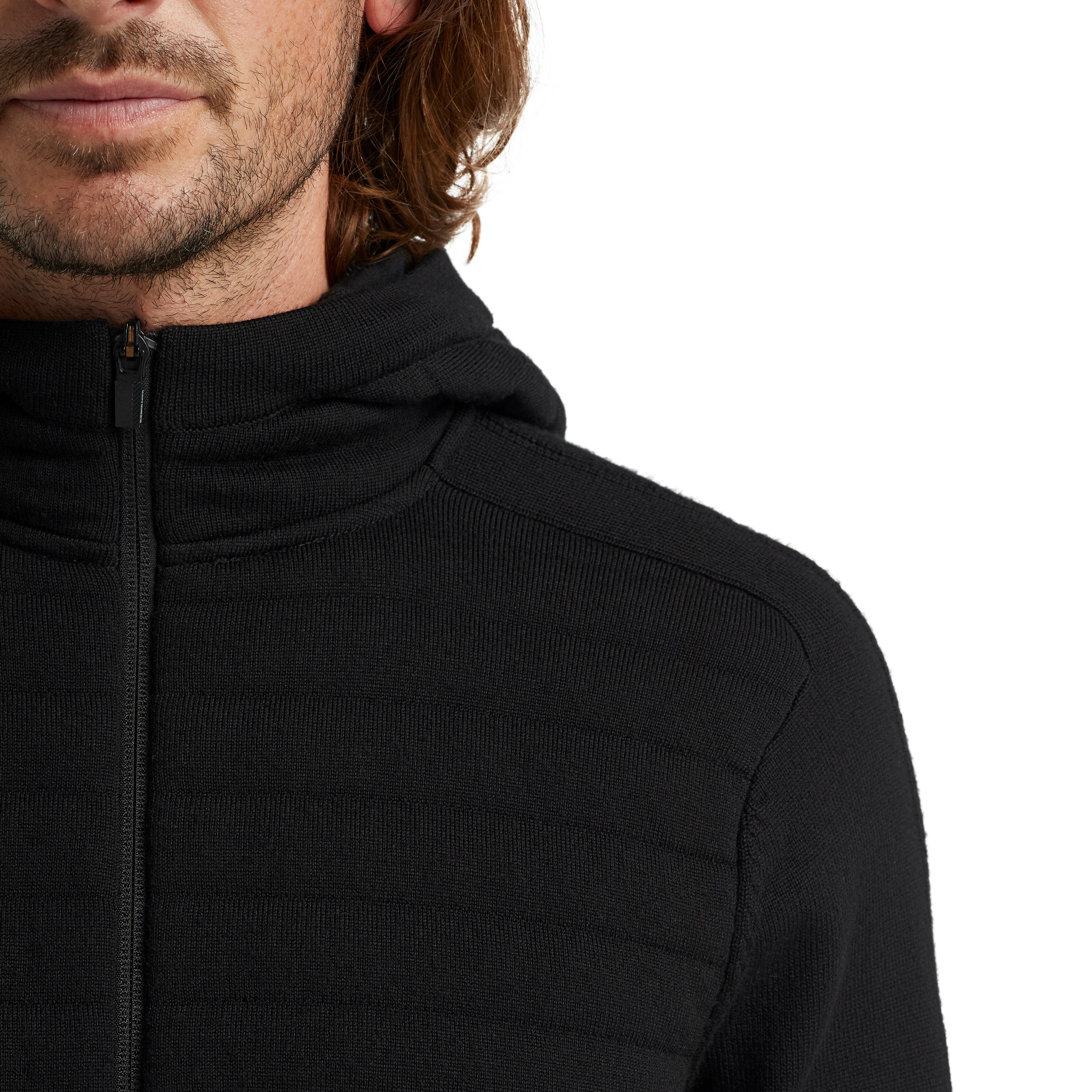 Icebreaker Zoneknit Merino Wool Zip Hoodie - Black | Full-Zip