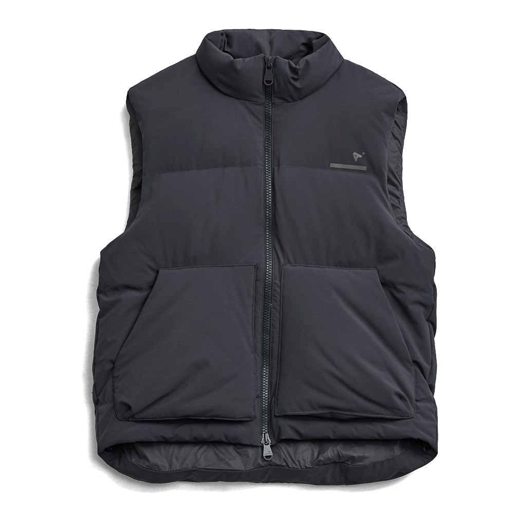 ダウンベスト AVANDRESS Siberia Duck Stella Crop Vest 5BNY127 The Arrivals Goose Down AER Puffer Vest - Dark Cloud | Vests