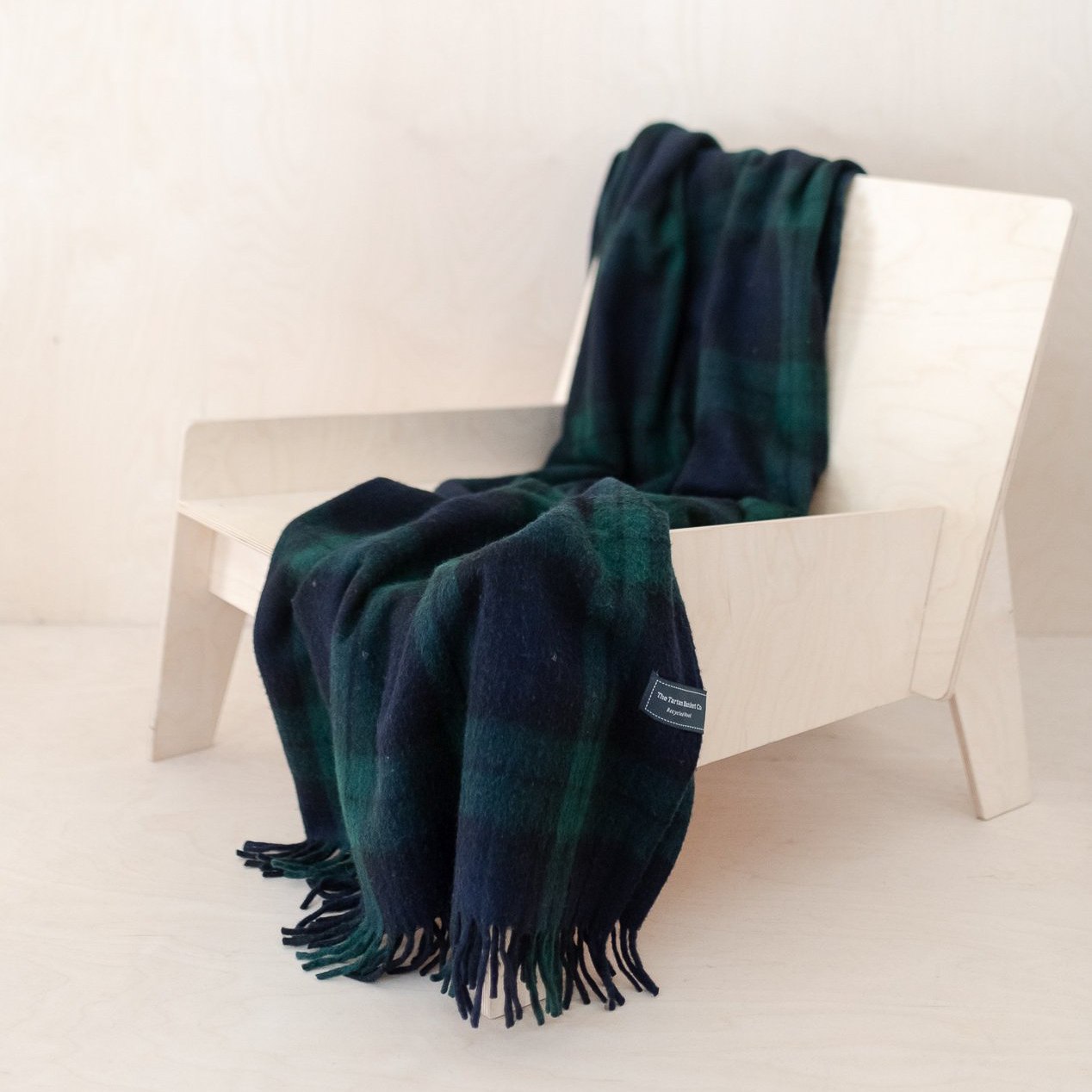 Tartan Blanket Co. Recycled Wool Blanket Black Watch Tartan