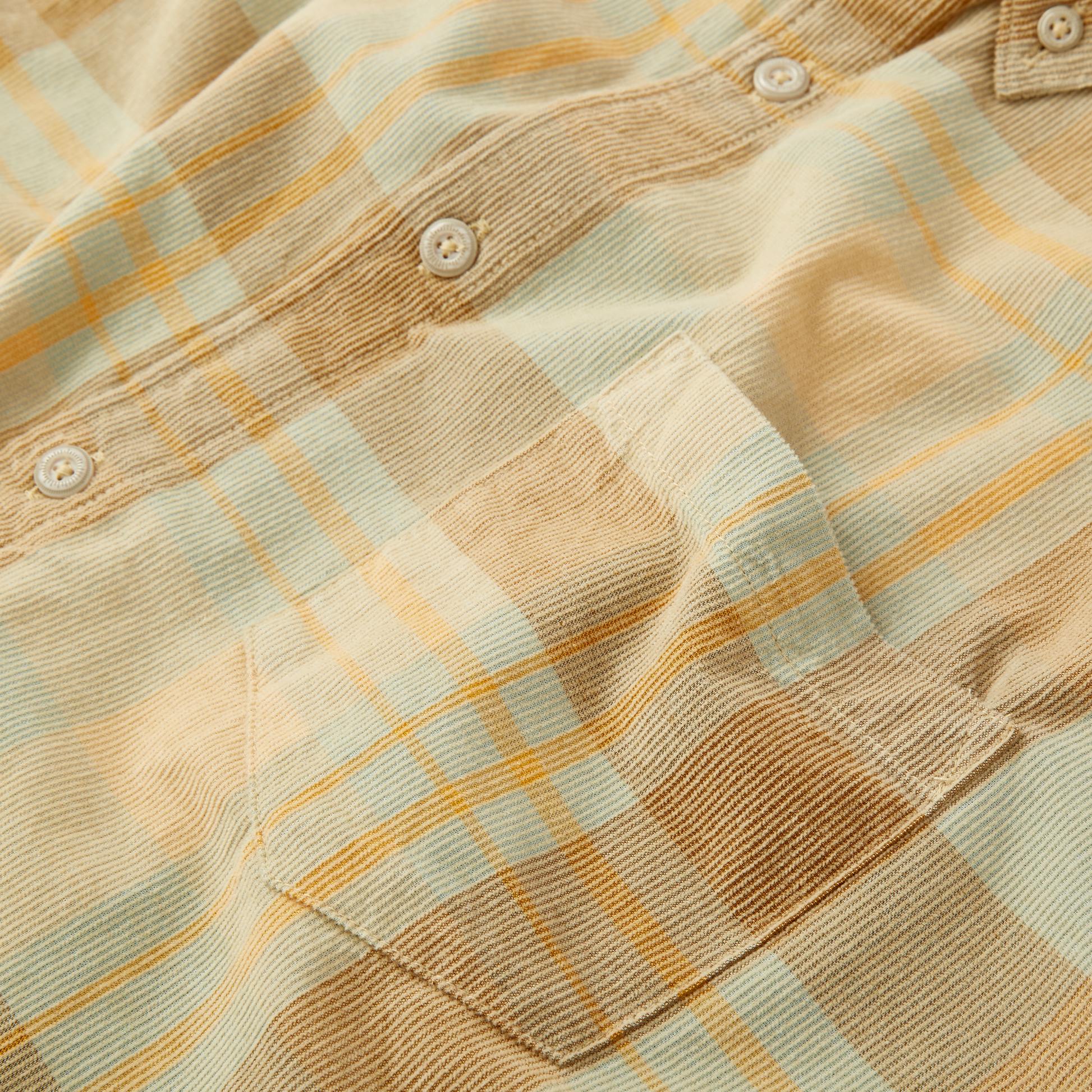 Wellen Organic Cord Shirt - Sunset Plaid | Long Sleeve Shirts | Huckberry