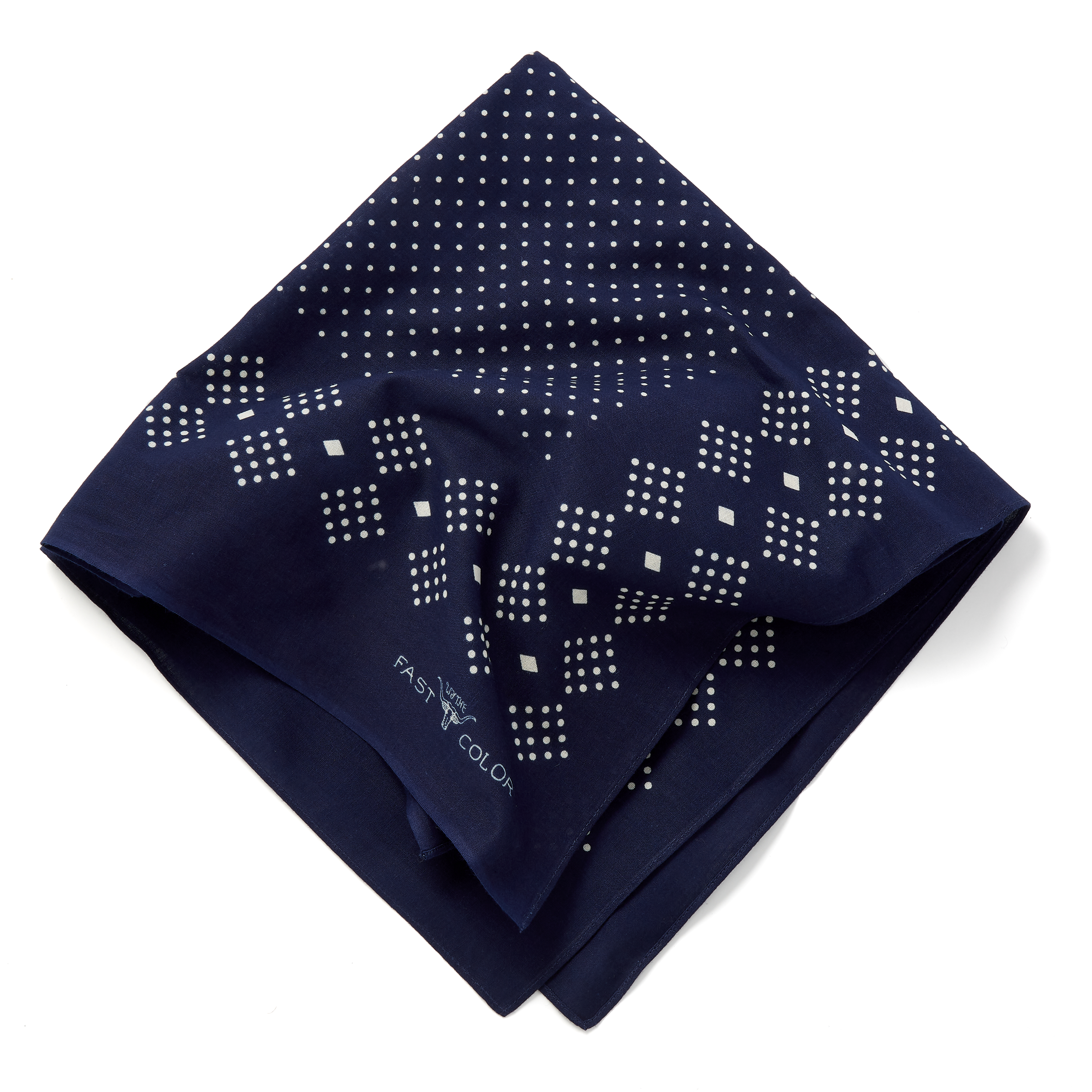 Wythe New York Indigo Discharge Bandana - Indigo | Scarves