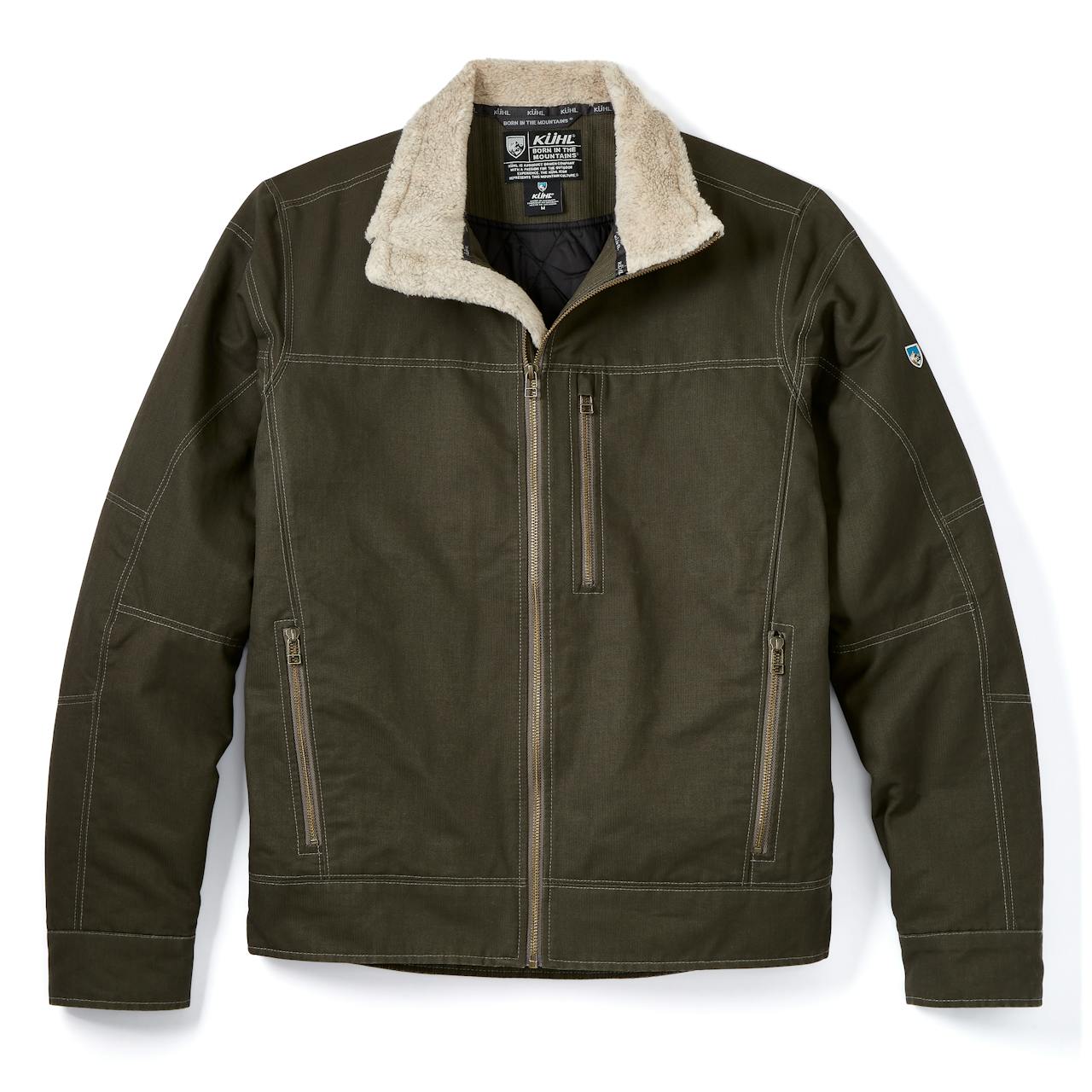 Kuhl, Jackets & Coats, Kuhl Heathered Grey Alaska Hooded Sherpa Lined Zip  Up Vest Small Pockets 421