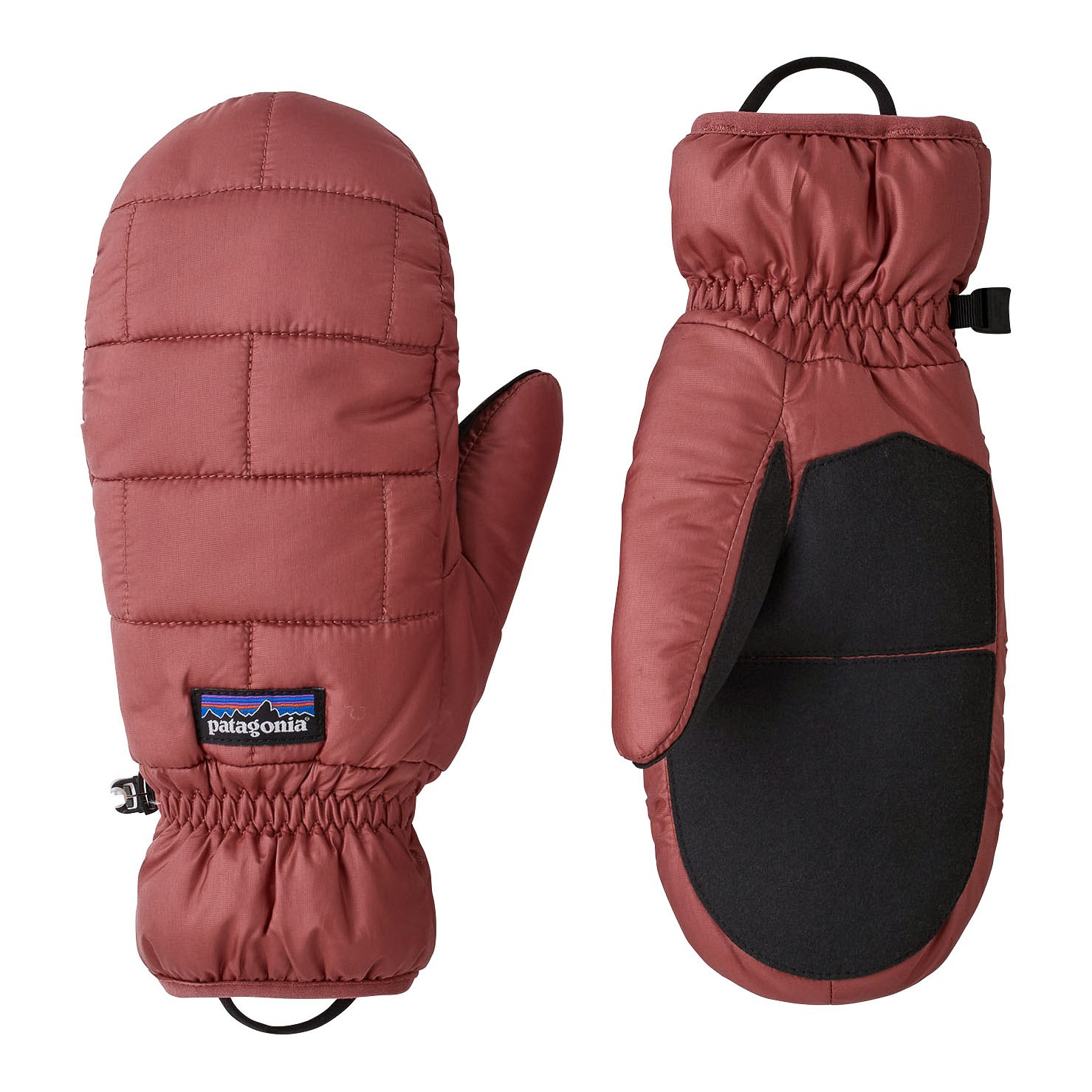 patagonia nano puff mitts rosehip