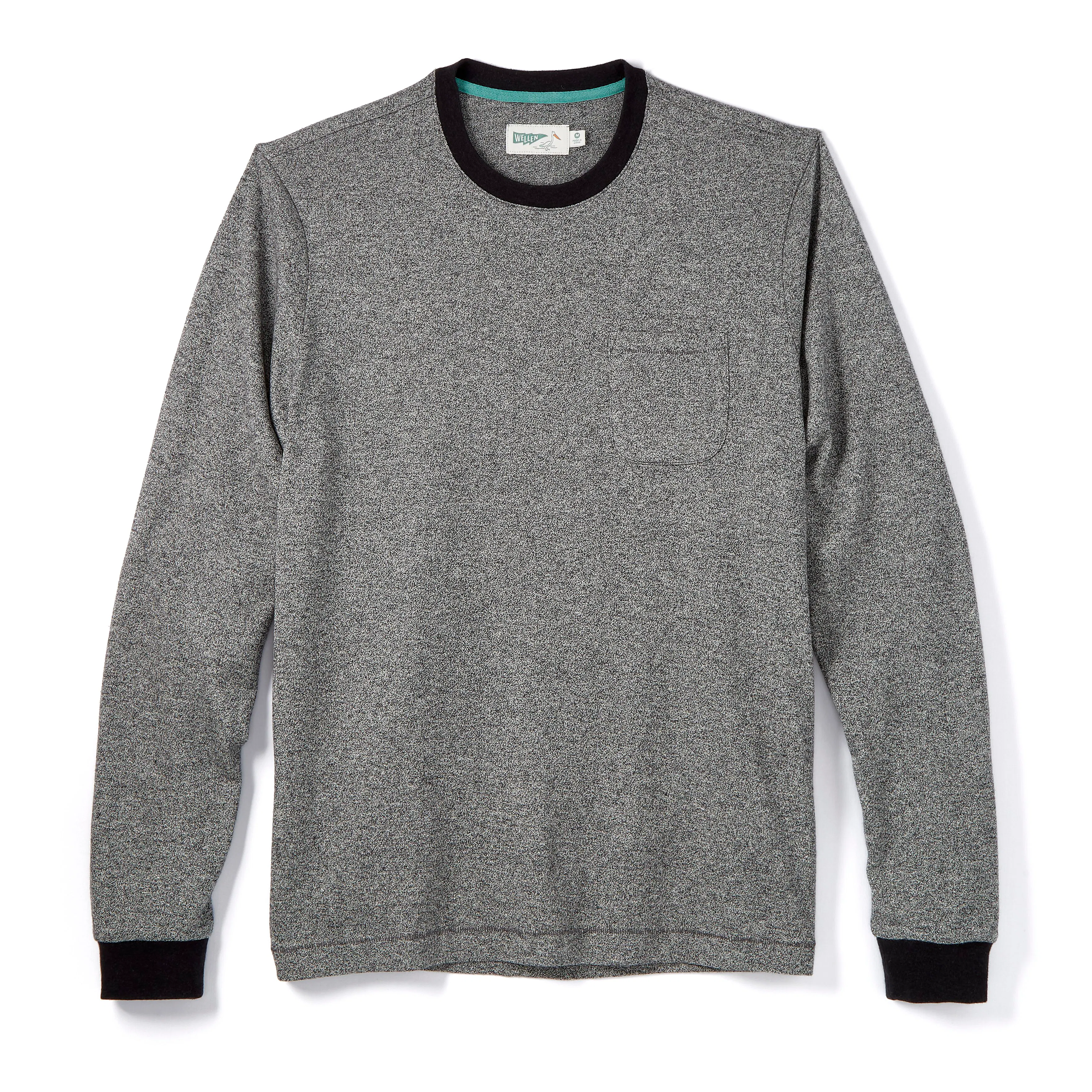 Wellen Heathered Hemp Long Sleeve Tee - Heather Grey | Long Sleeve
