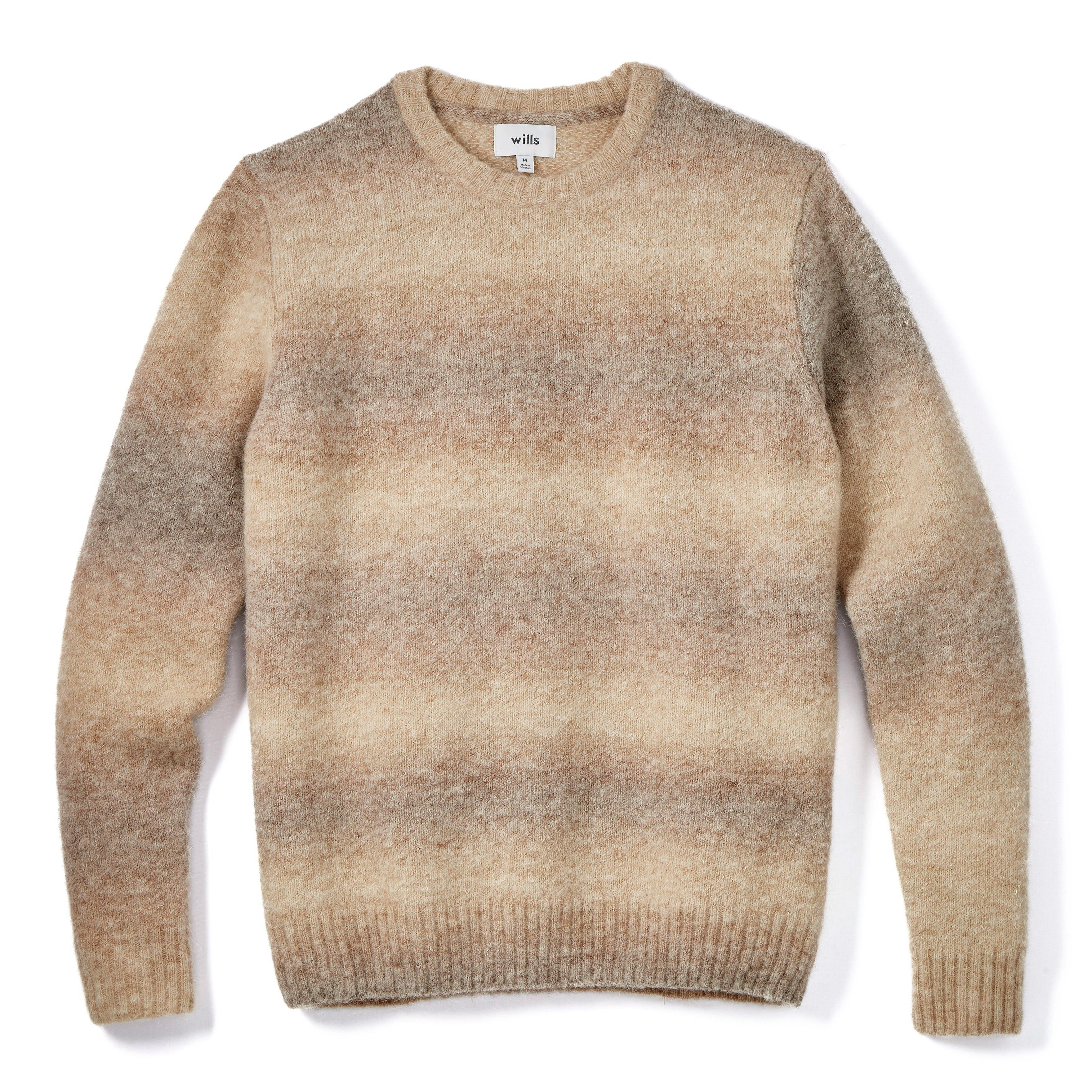Soft Wool Ombré Crew Neck Sweater