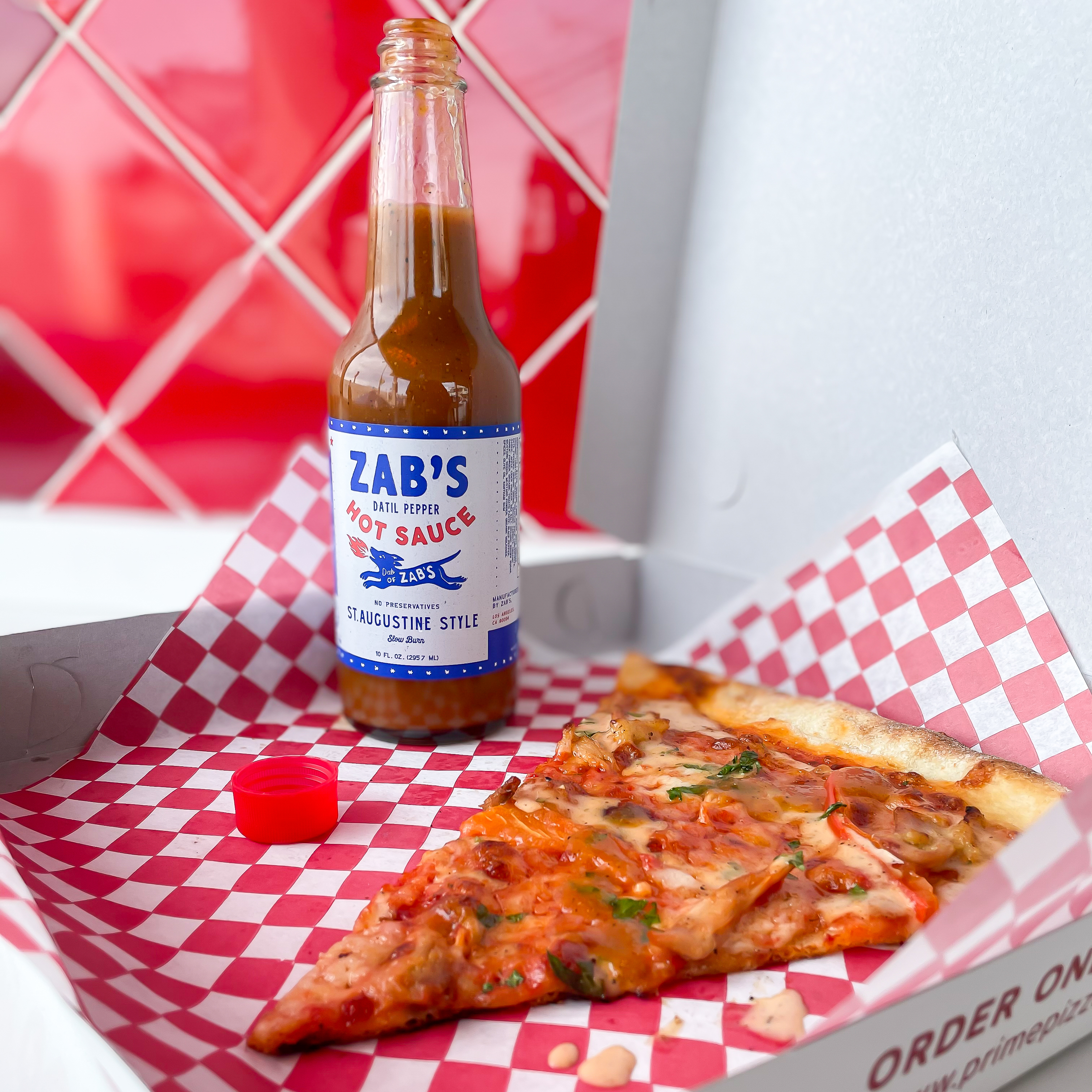 Zab's Hot Sauce St. Augustine Style Large Red/Blue Provisions