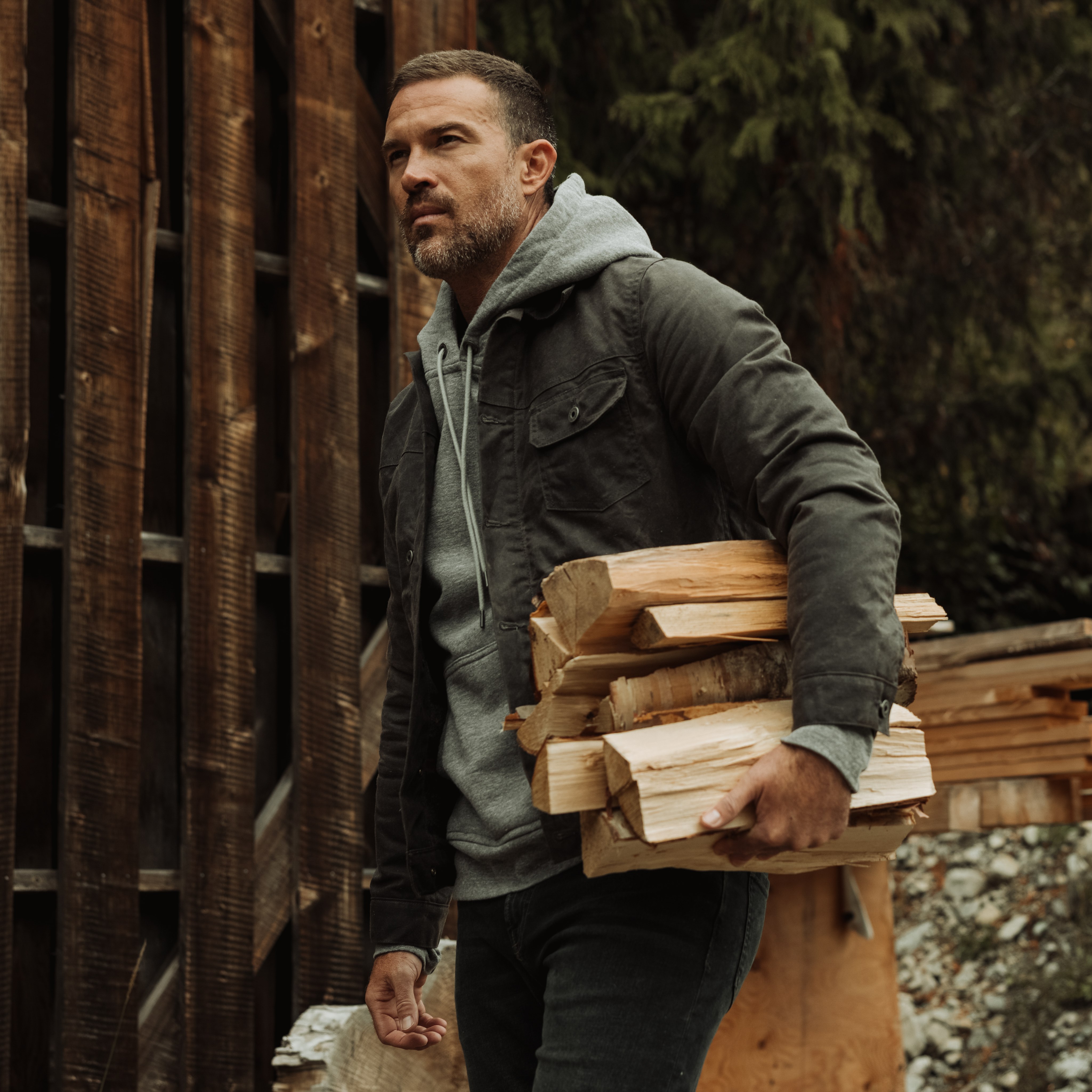 Huckberry waxed trucker jacket online