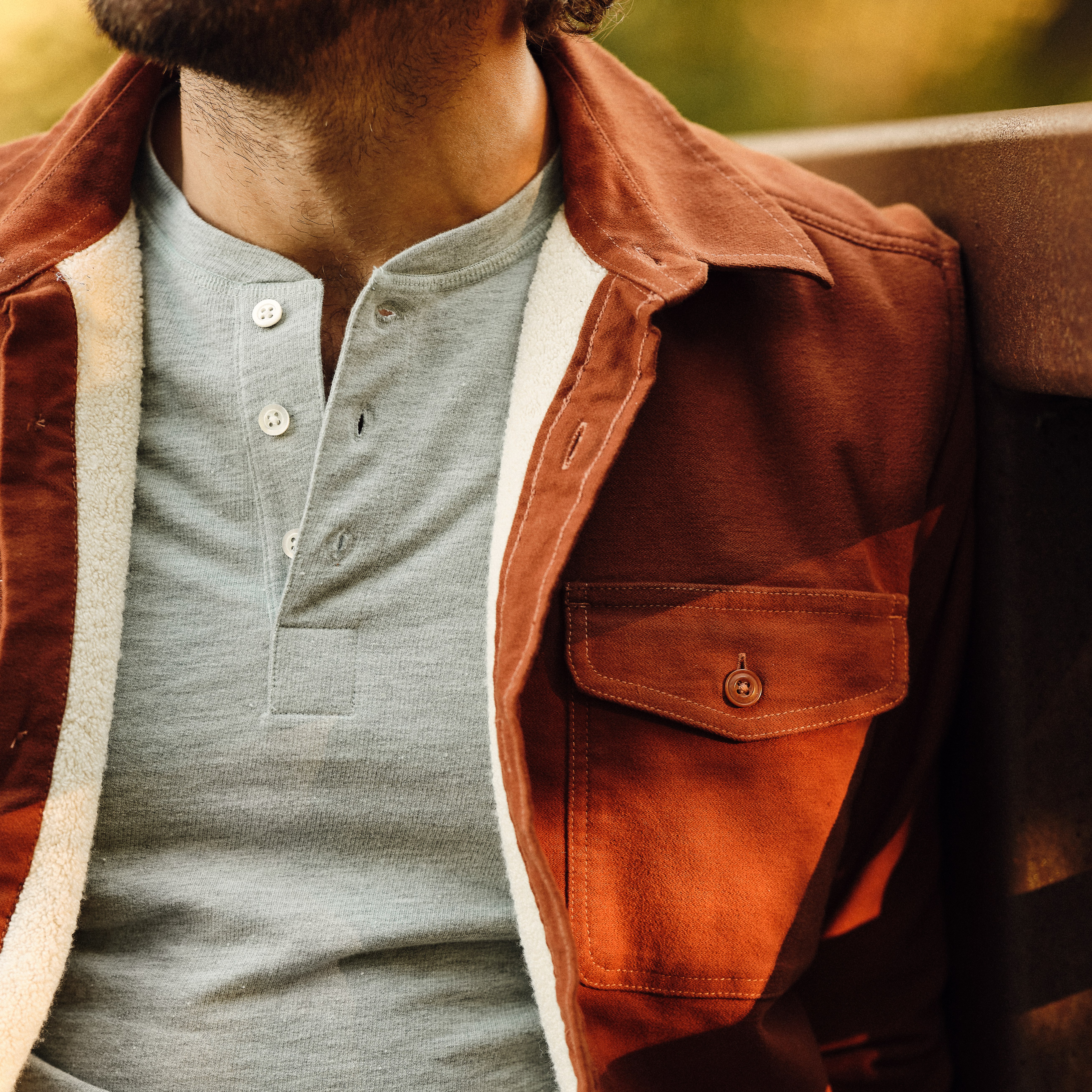 ジャケット・アウター CORDUROY MOLESKIN HYBRID SHIRT JACKET Flint and Tinder Stretch Moleskin Shirt Jacket - Rust