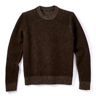 Reversible Yak Herringbone Sweater