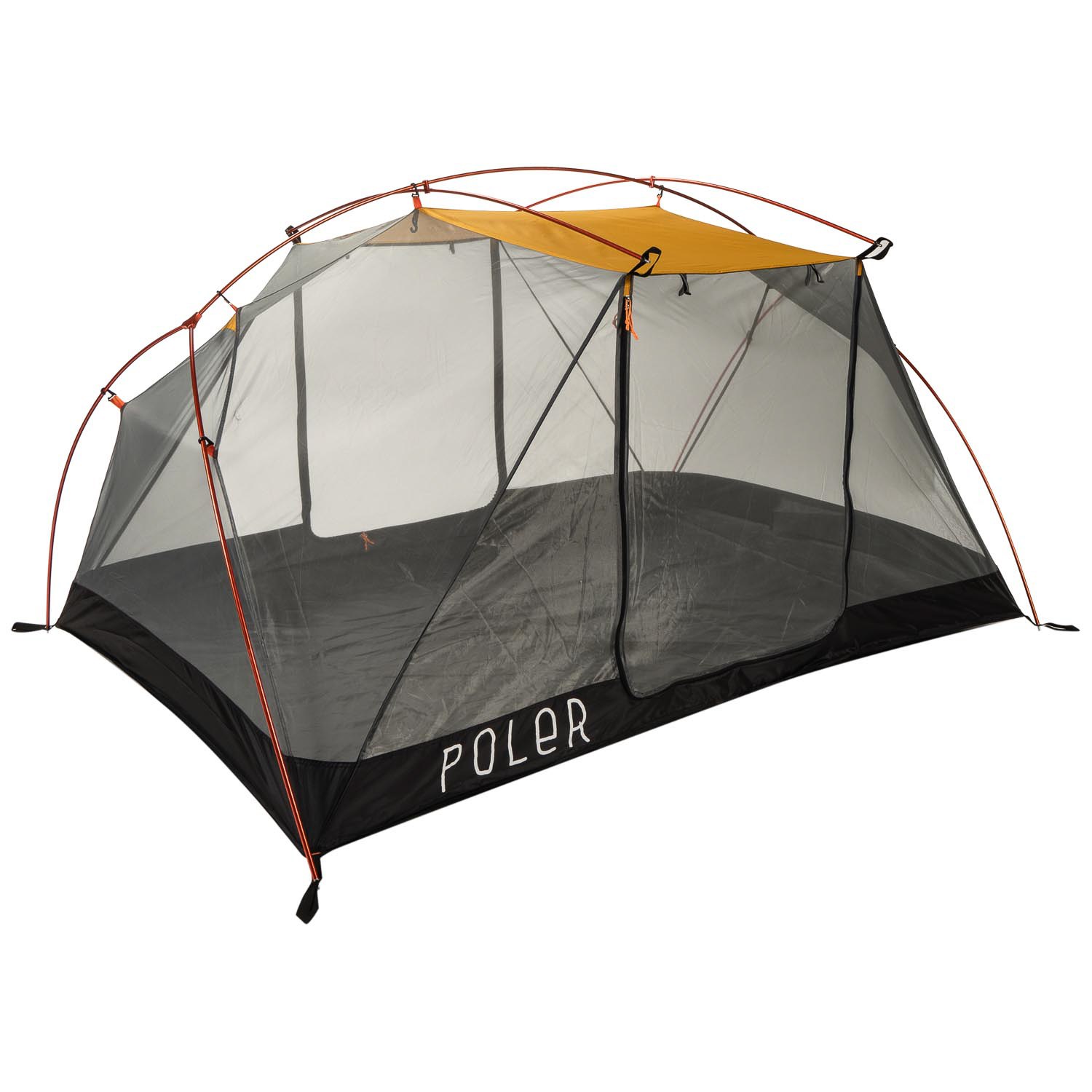 Poler 2+ Person Tent Ginger Black Gear Huckberry